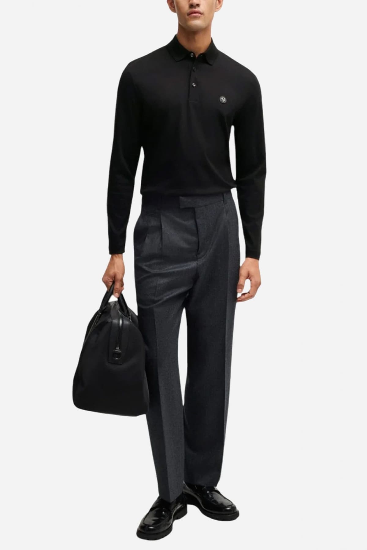 Πόλο με μακριά μανίκια BOSS C-Paley 01