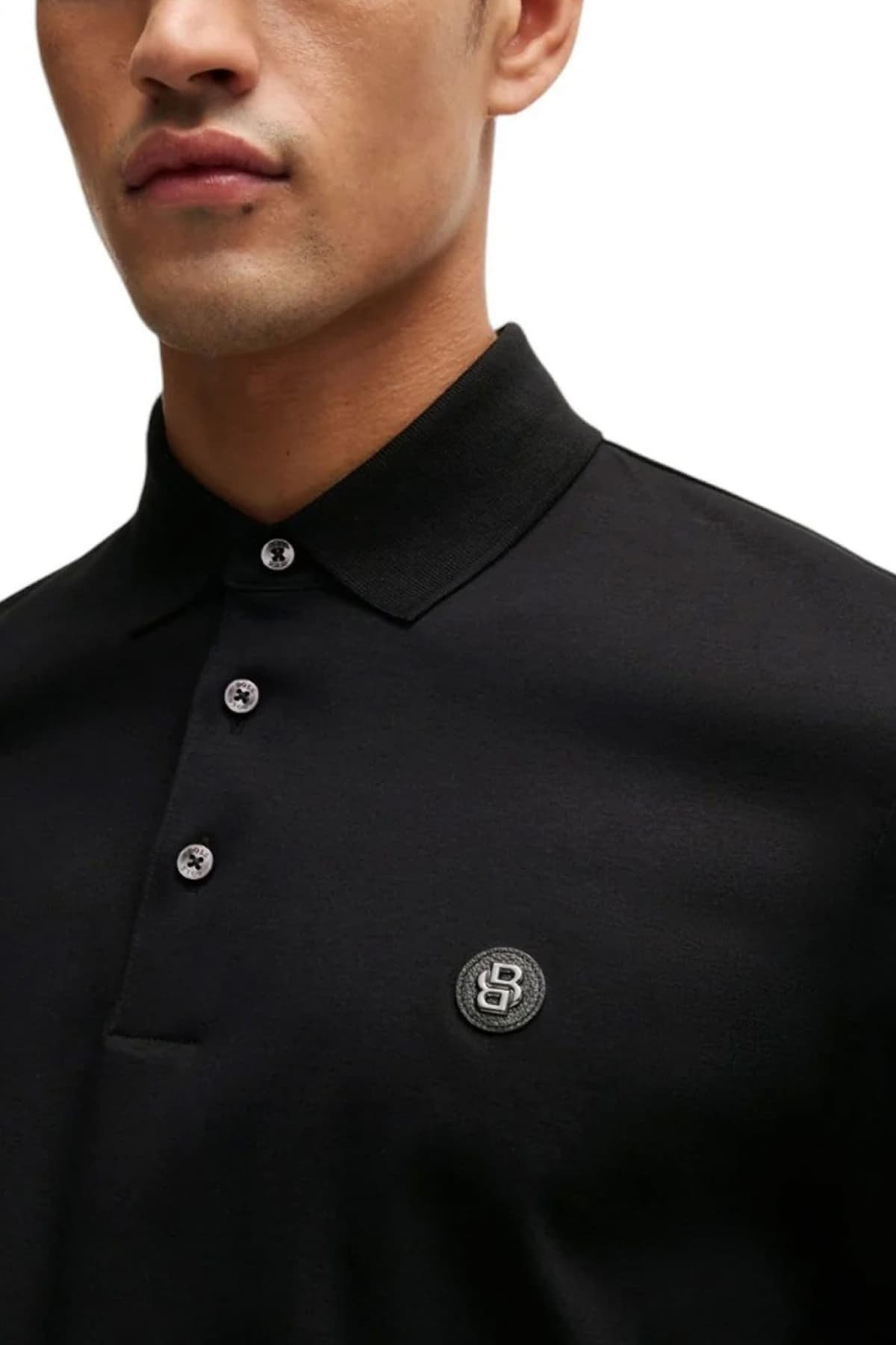 Πόλο με μακριά μανίκια BOSS C-Paley 01