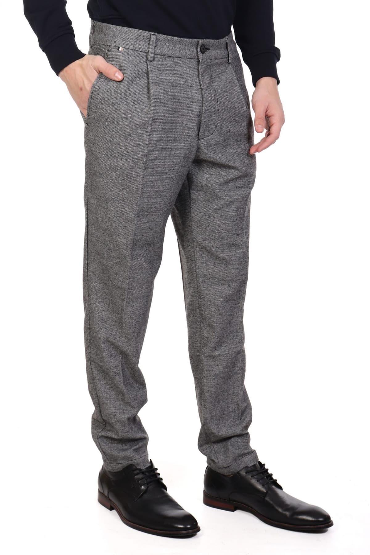 BOSS ΠΑΝΤΕΛΟΝΙ CHINO REGULAR TAPERED H-KANE-PL ΓΚΡΙ