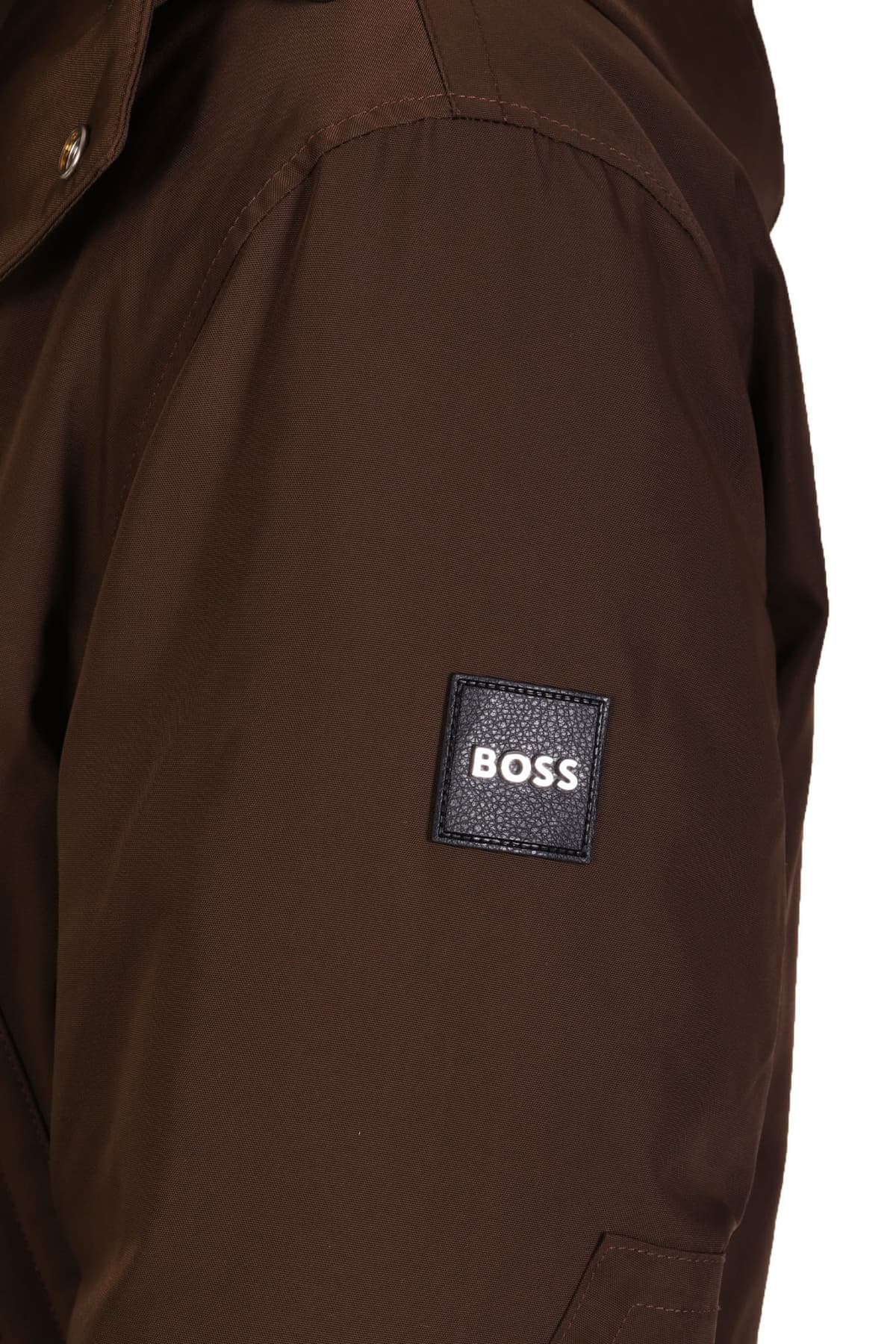 BOSS ΜΠΟΥΦΑΝ JACKET ΑΠΟΣΠΩΜΕΝΗ ΚΟΥΚΟΥΛΑ H-COYAN ΧΑΚΙ