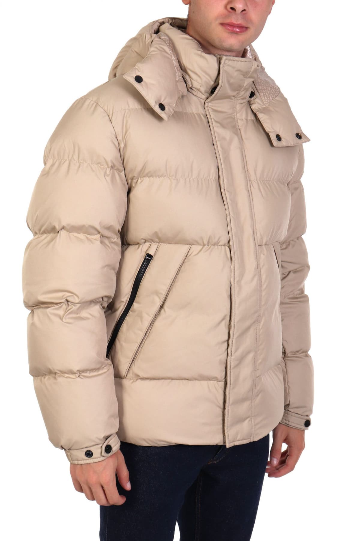 BOSS ΜΠΟΥΦΑΝ PUFFER ΑΠΟΣΠΩΜΕΝΗ ΚΟΥΚΟΥΛΑ H-COMBINIAN3 ΜΠΕΖ