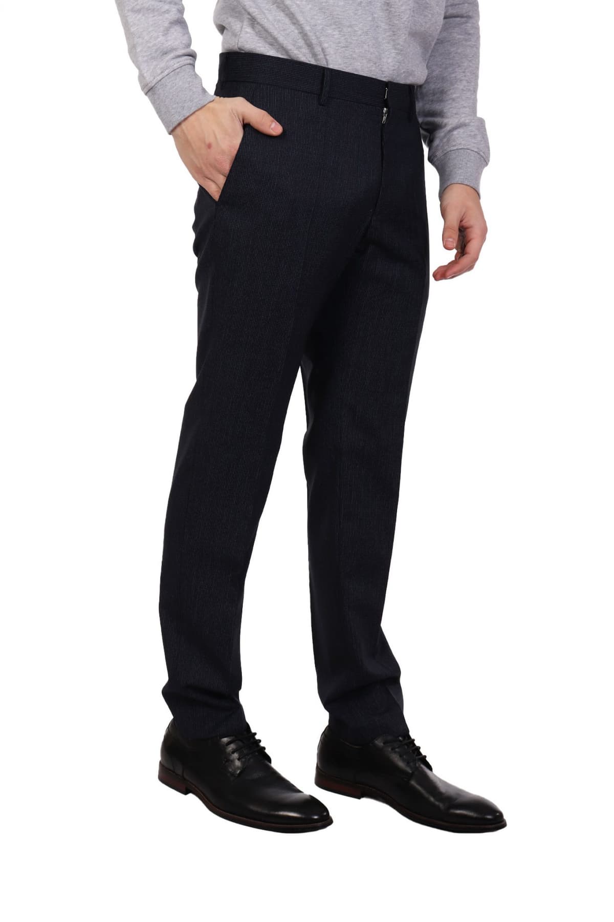 BOSS ΠΑΝΤΕΛΟΝΙ CHINO ΜΙΚΡΟΣΧΕΔΙΟ SLIM FIT H-GENIUS-MM-214 ΜΠΛΕ