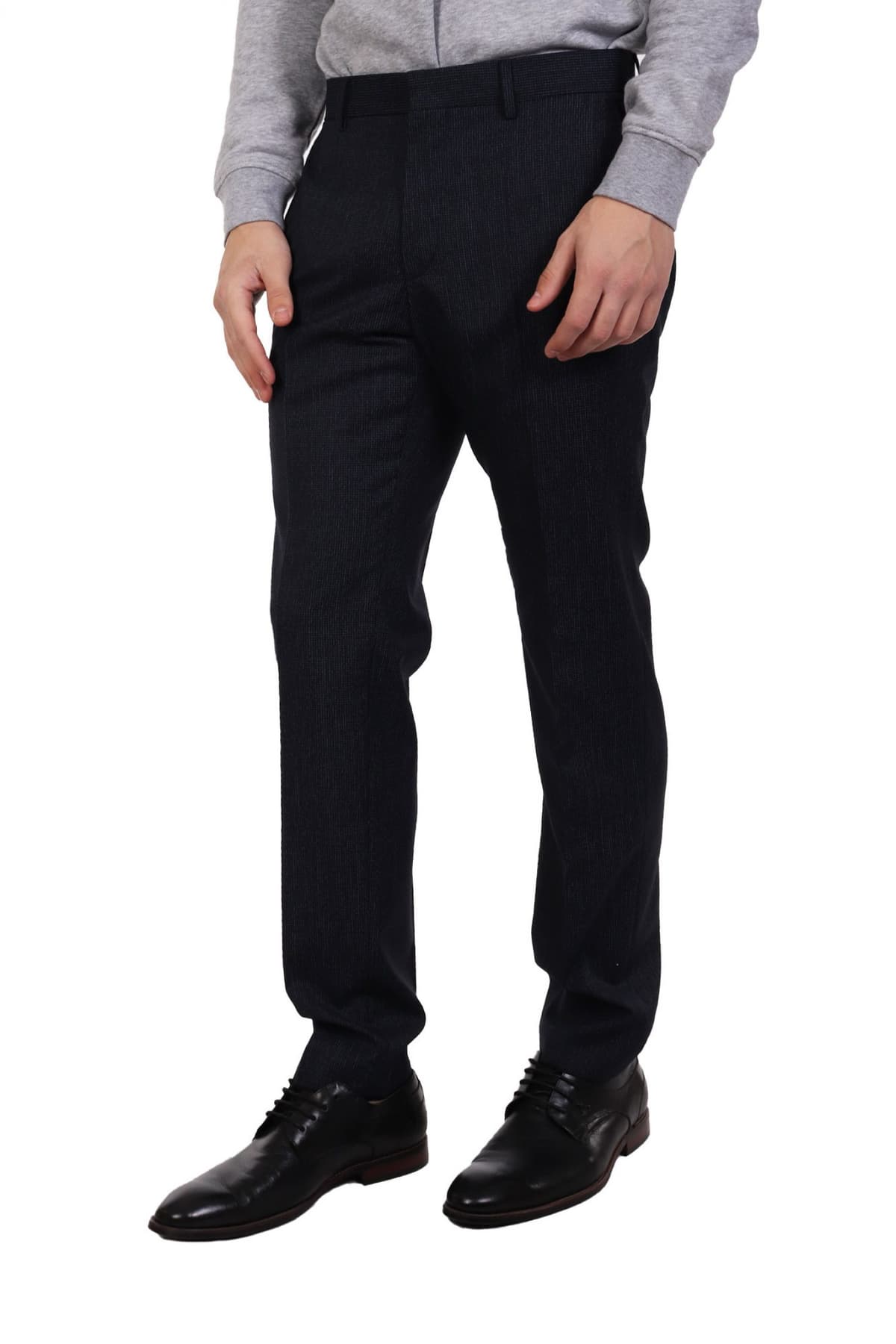 BOSS ΠΑΝΤΕΛΟΝΙ CHINO ΜΙΚΡΟΣΧΕΔΙΟ SLIM FIT H-GENIUS-MM-214 ΜΠΛΕ