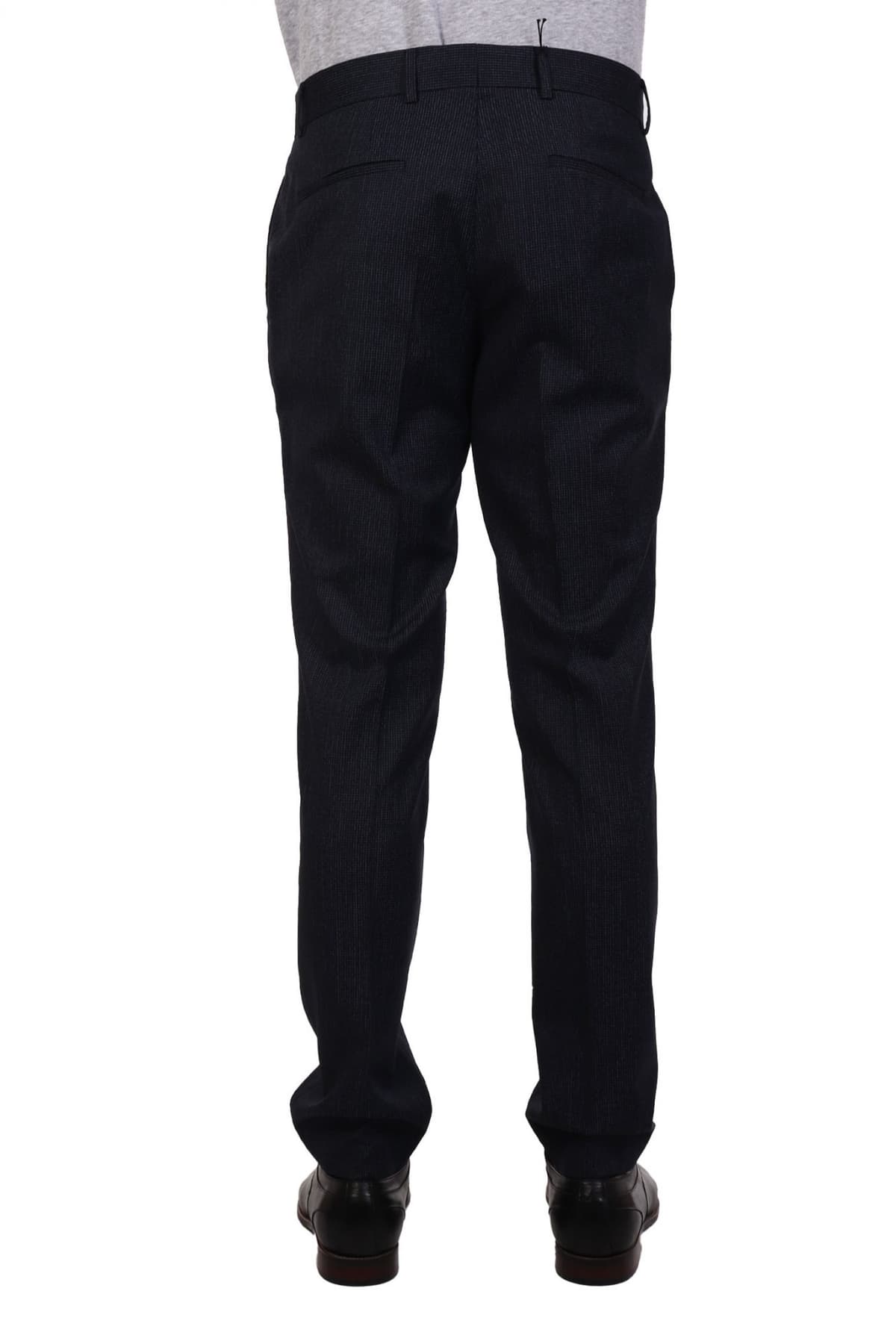 BOSS ΠΑΝΤΕΛΟΝΙ CHINO ΜΙΚΡΟΣΧΕΔΙΟ SLIM FIT H-GENIUS-MM-214 ΜΠΛΕ