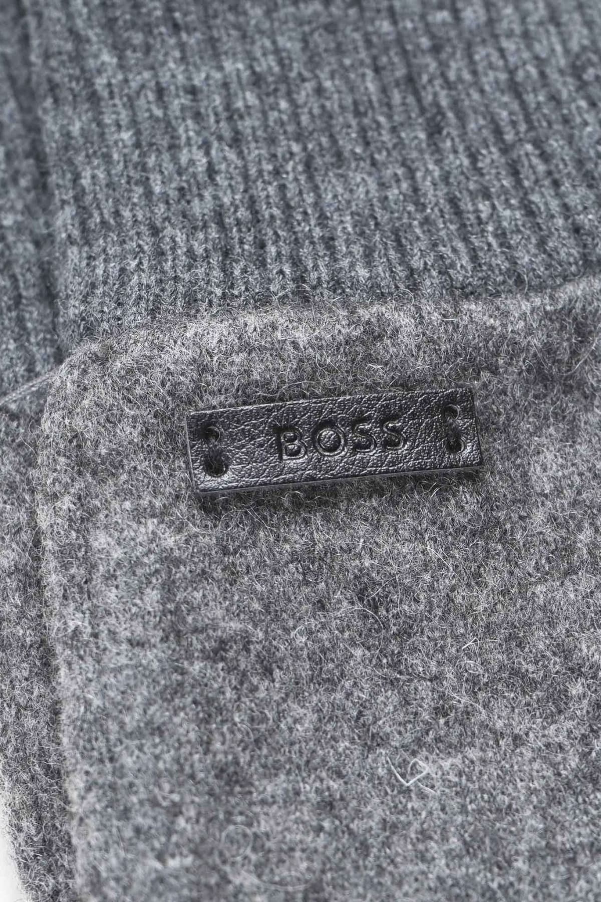 BOSS ΓΑΝΤΙΑ ΠΛΕΚΤΑ KALSPER ΓΚΡΙ