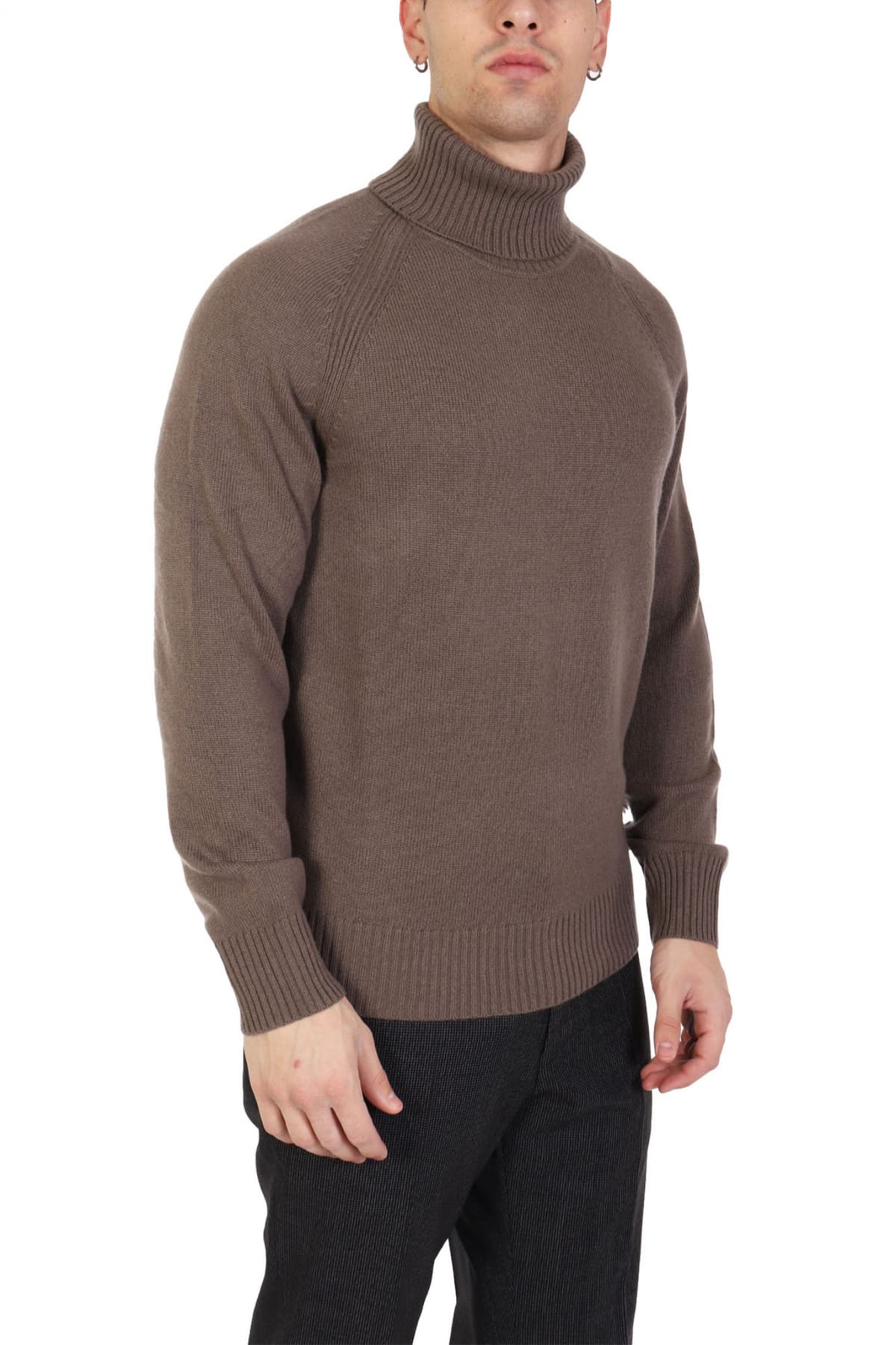 BOSS ΠΛΕΚΤΟ TURTLE NECK H-ELOGICO ΓΚΡΙ-ΧΑΚΙ