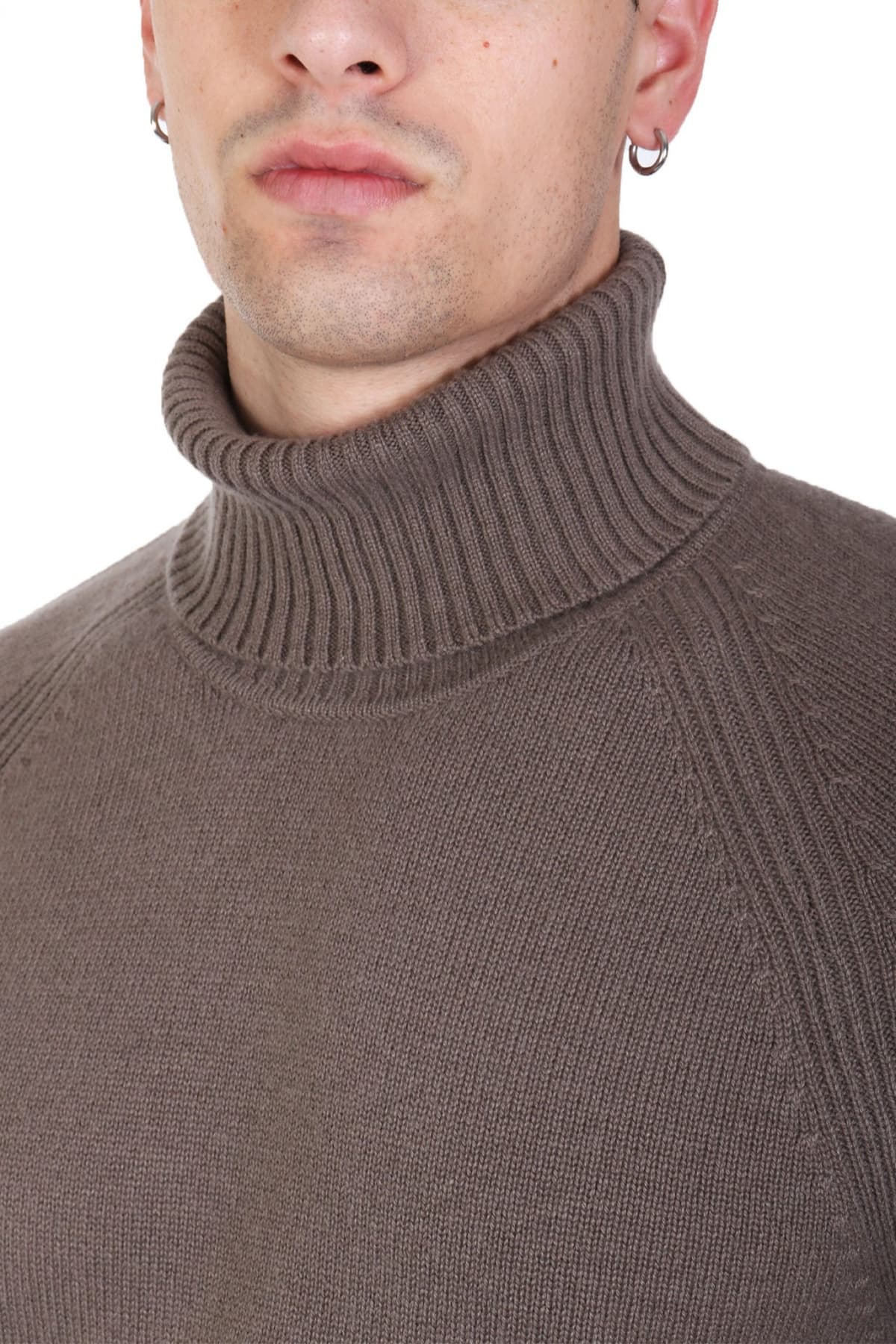 BOSS ΠΛΕΚΤΟ TURTLE NECK H-ELOGICO ΓΚΡΙ-ΧΑΚΙ