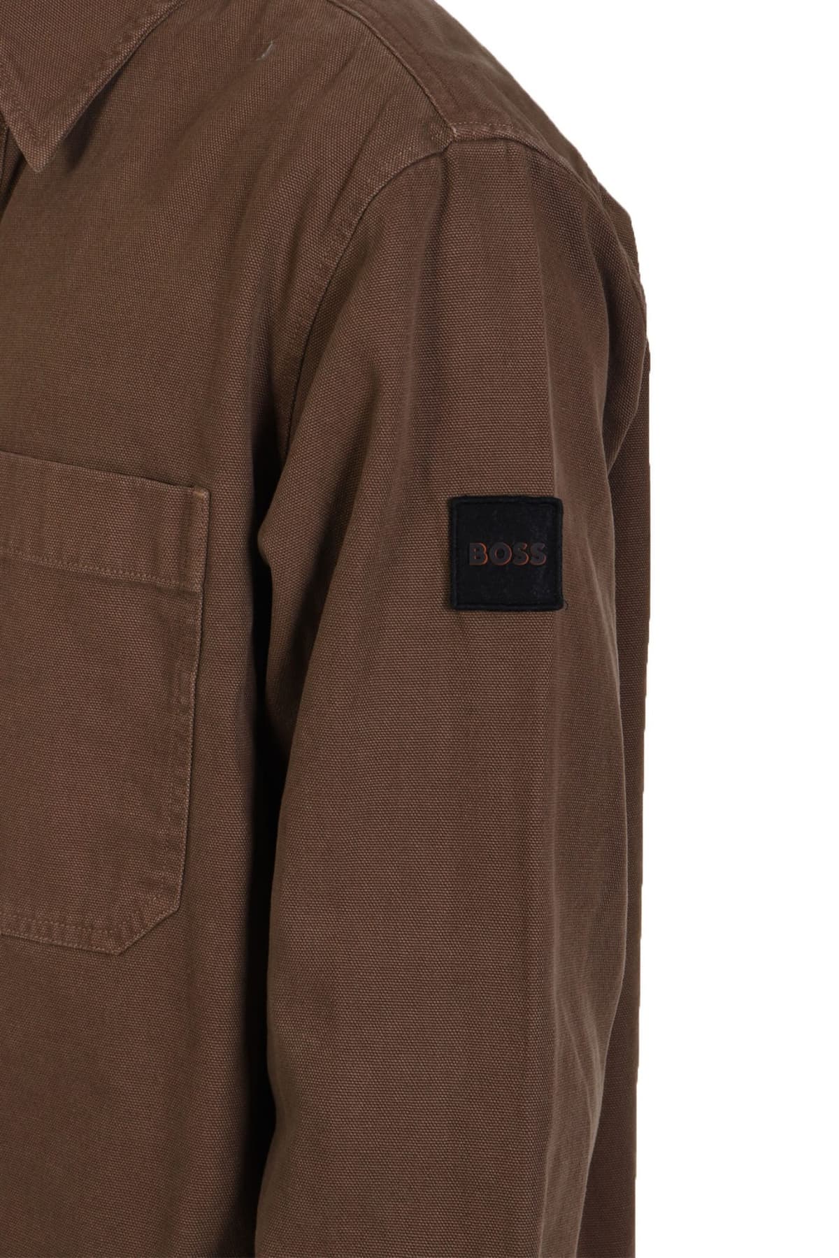 BOSS CASUAL ΠΟΥΚΑΜΙΣΟ LEZATO M MΠΕΖ-XAKI