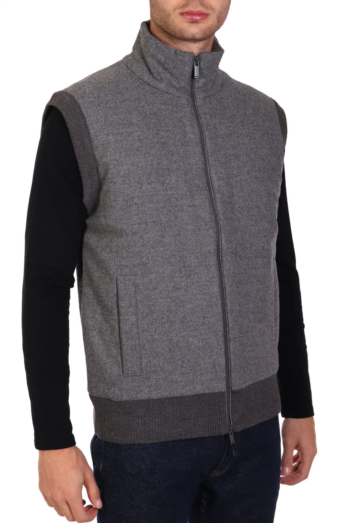 BOSS ΜΠΟΥΦΑΝ ΑΜΑΝΙΚΟ BOMBER P-ELFANOLO ΓΚΡΙ