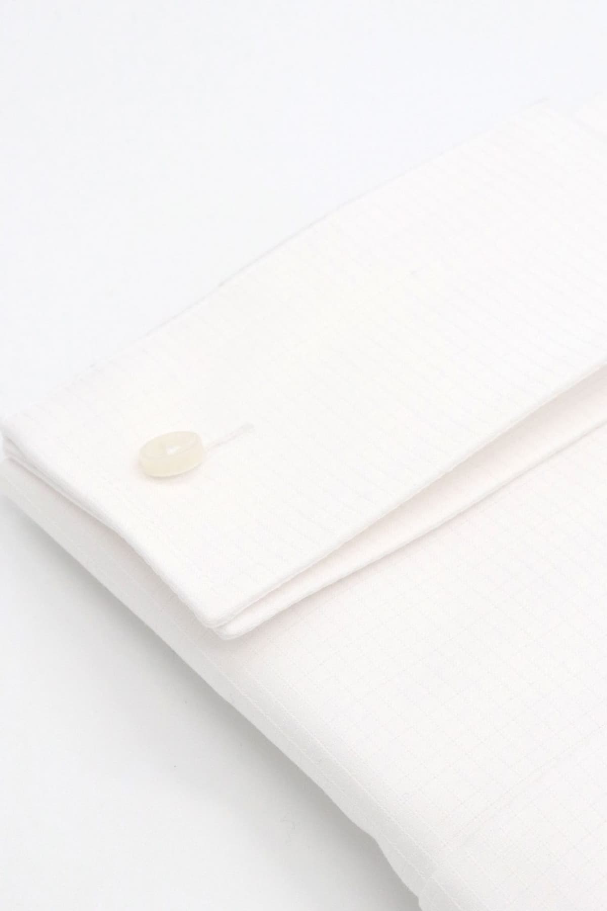 BOSS ΠΟΥΚΑΜΙΣΟ SLIM FIT ΜΑΝΙΚΕΤΟΚΟΥΜΠΟ H-Hank-Spread-CV-244 ΛΕΥΚΟ