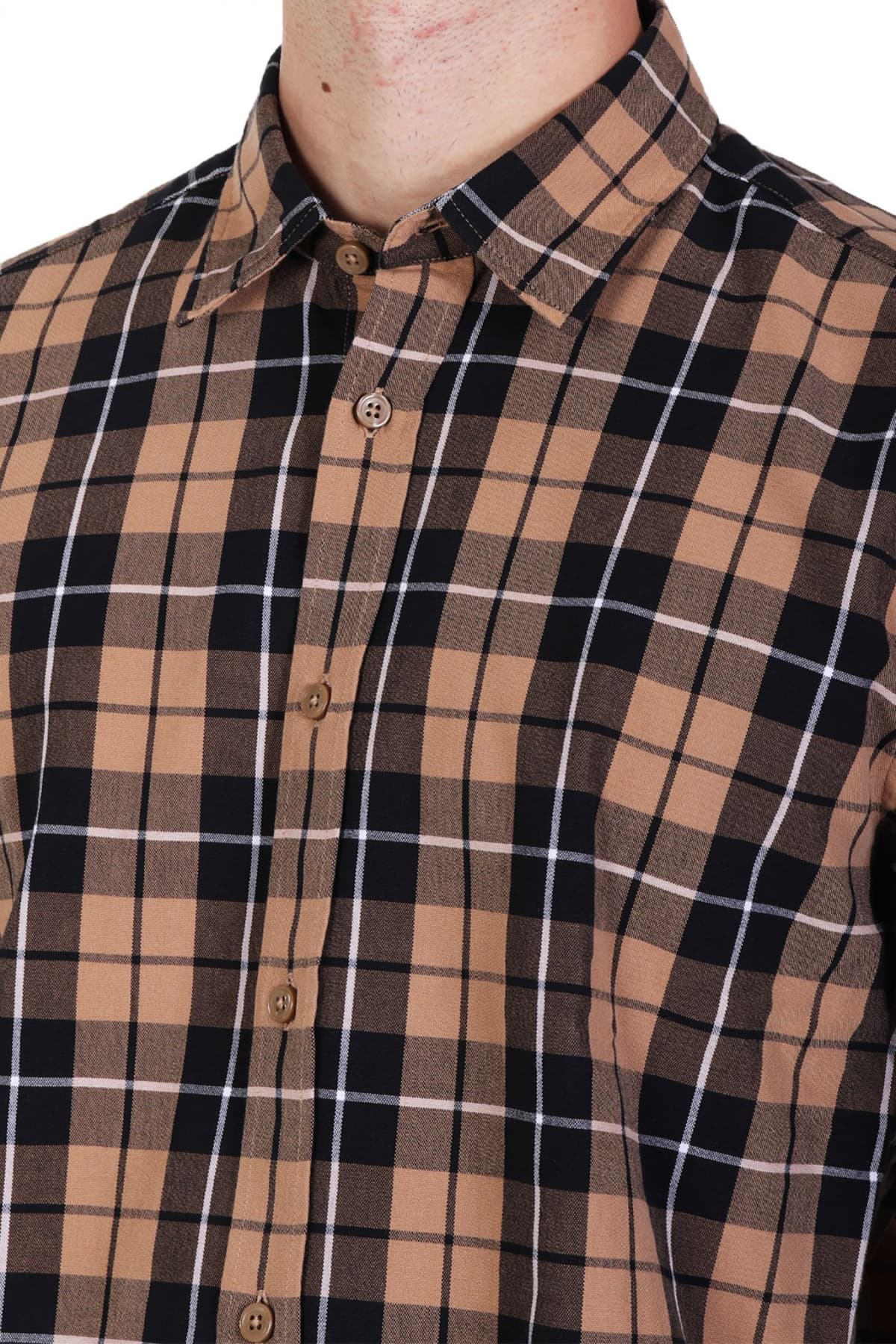 BOSS ΠΟΥΚΑΜΙΣΟ ΚΑΡΩ REGULAR FIT C-LIAM-KENT-C1-243 ΜΠΕΖ