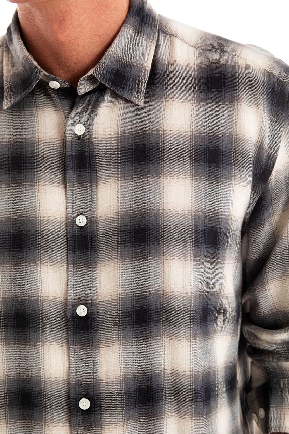 BOSS ΠΟΥΚΑΜΙΣΟ ΚΑΡΩ REGULAR FIT C-LIAM-KENT-C1-243 ΓΚΡΙ-ΜΠΕΖ