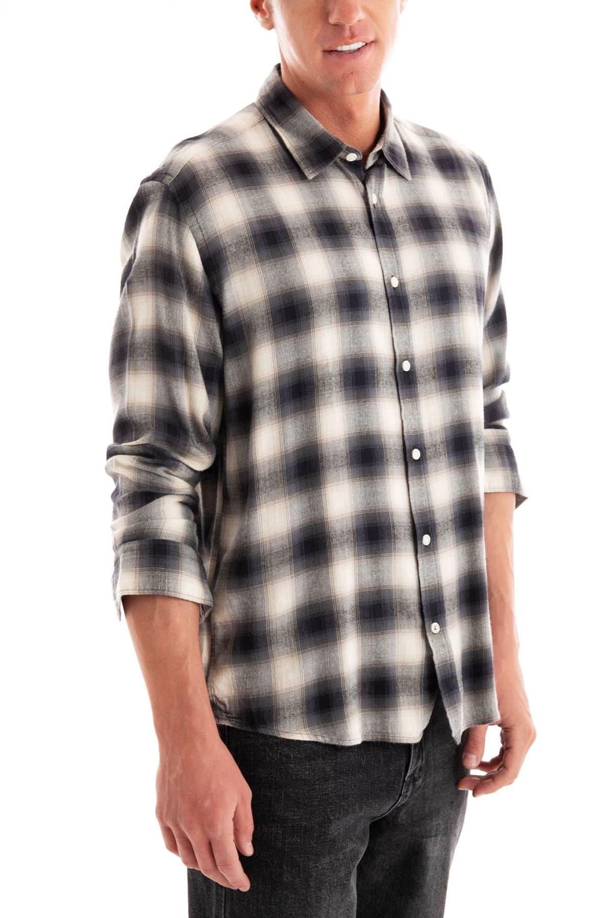 BOSS ΠΟΥΚΑΜΙΣΟ ΚΑΡΩ REGULAR FIT C-LIAM-KENT-C1-243 ΓΚΡΙ-ΜΠΕΖ