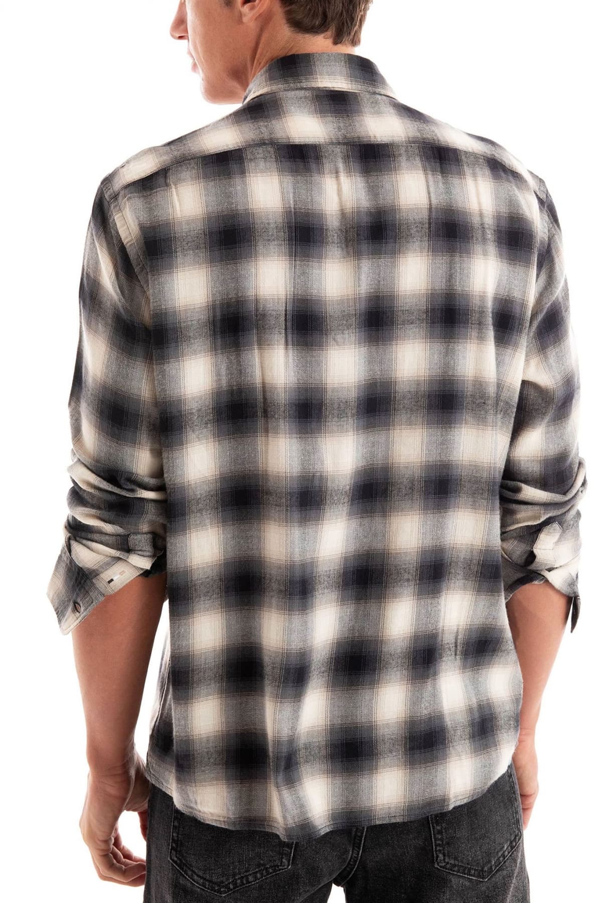 BOSS ΠΟΥΚΑΜΙΣΟ ΚΑΡΩ REGULAR FIT C-LIAM-KENT-C1-243 ΓΚΡΙ-ΜΠΕΖ