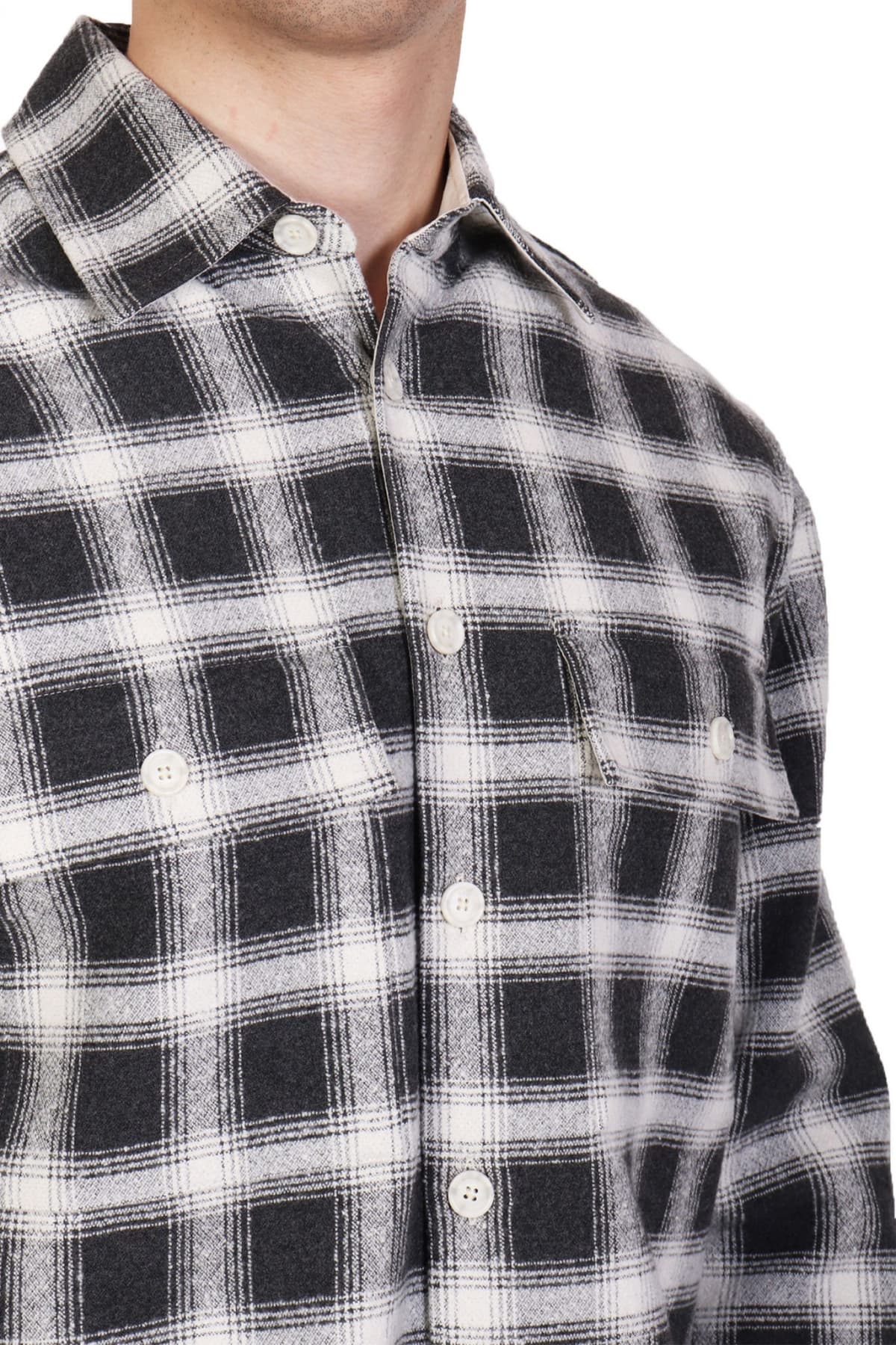 BOSS ΠΟΥΚΑΜΙΣΟ ΚΑΡΩ RELAXED FIT C-OWEN-2P-C6-244 ΓΚΡΙ