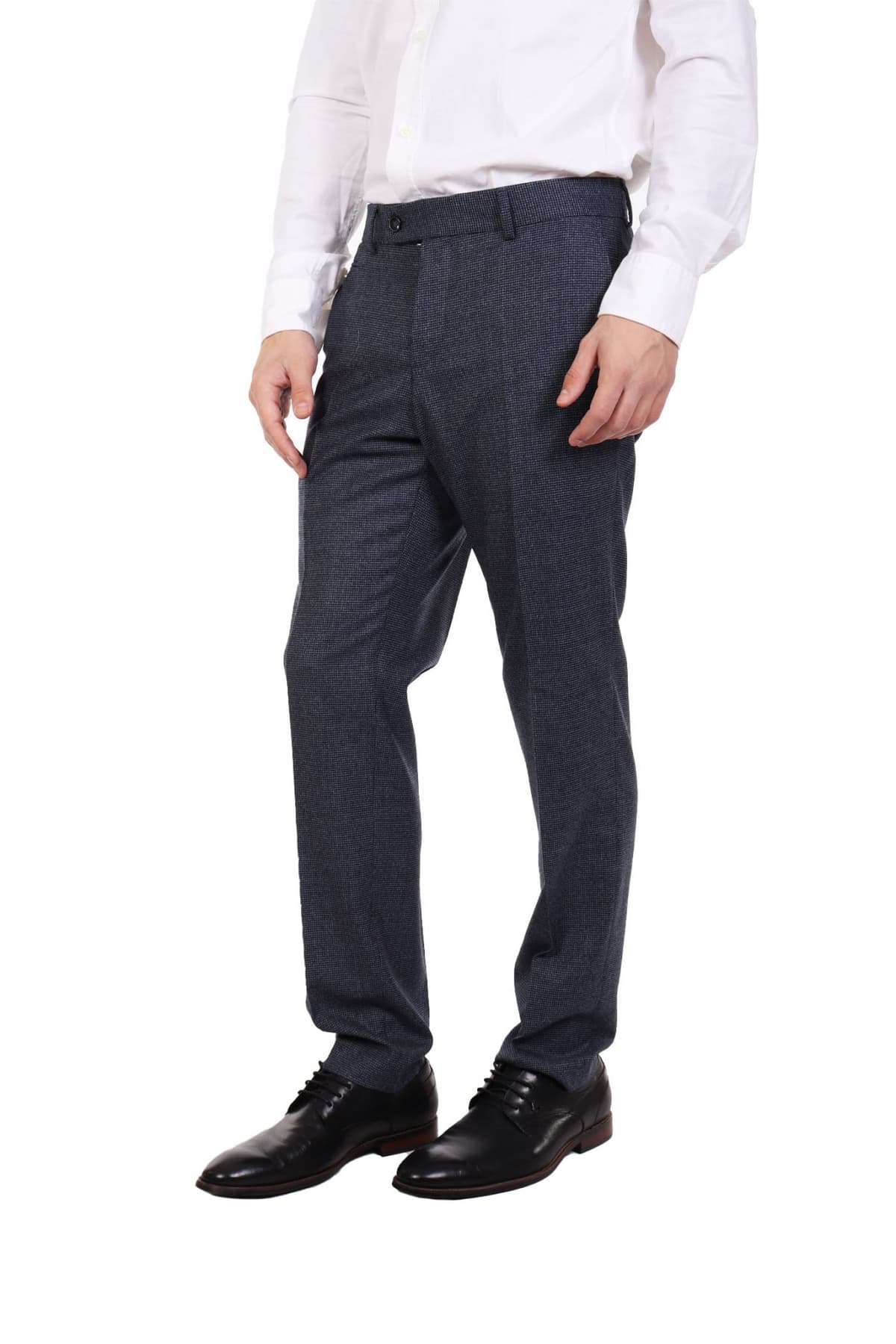 BOSS ΠΑΝΤΕΛΟΝΙ CHINO ΜΙΚΡΟΣΧΕΔΙΟ SLIM FIT Η-GENIUS-DTL-243 ΜΠΛΕ