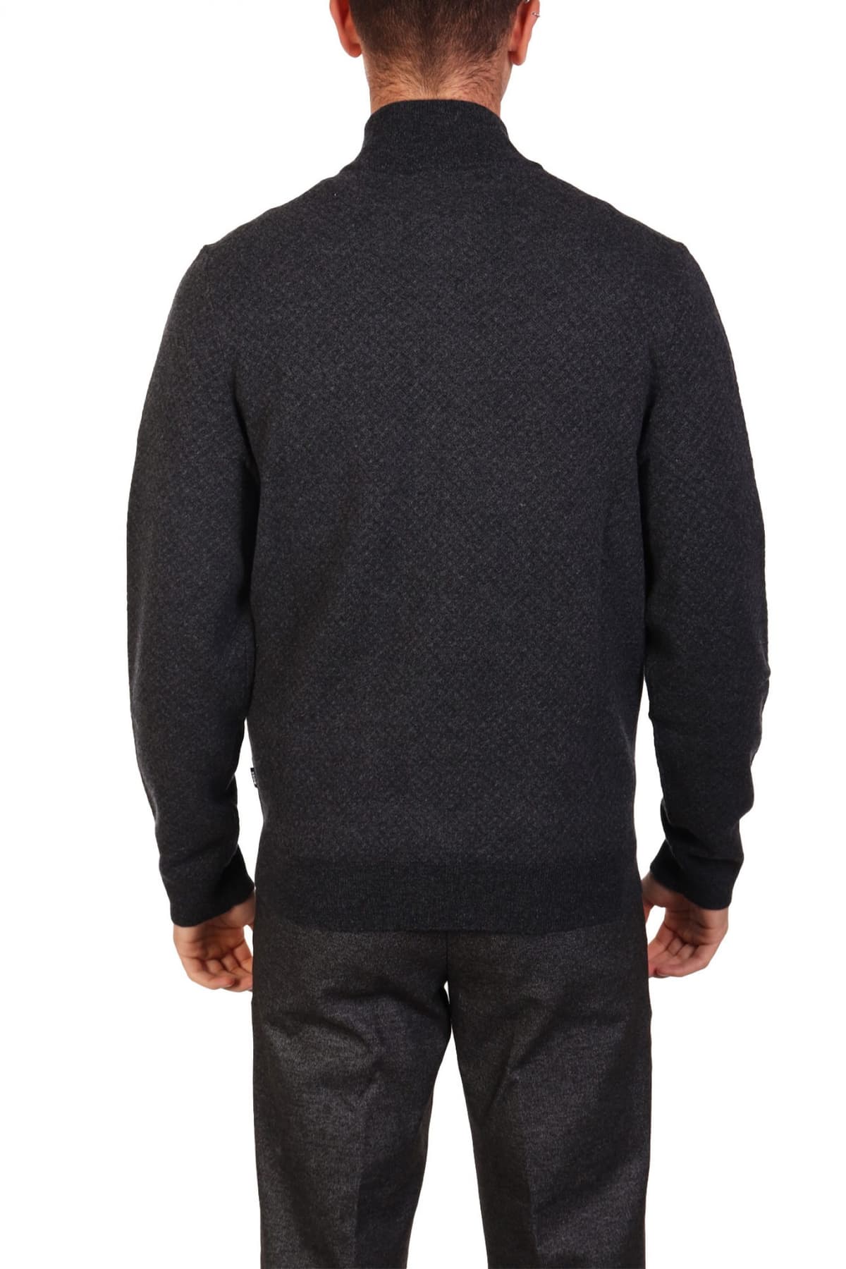 BOSS ΠΛΕΚΤΟ FULLZIP H-ELTORNO ΑΝΘΡΑΚΙ