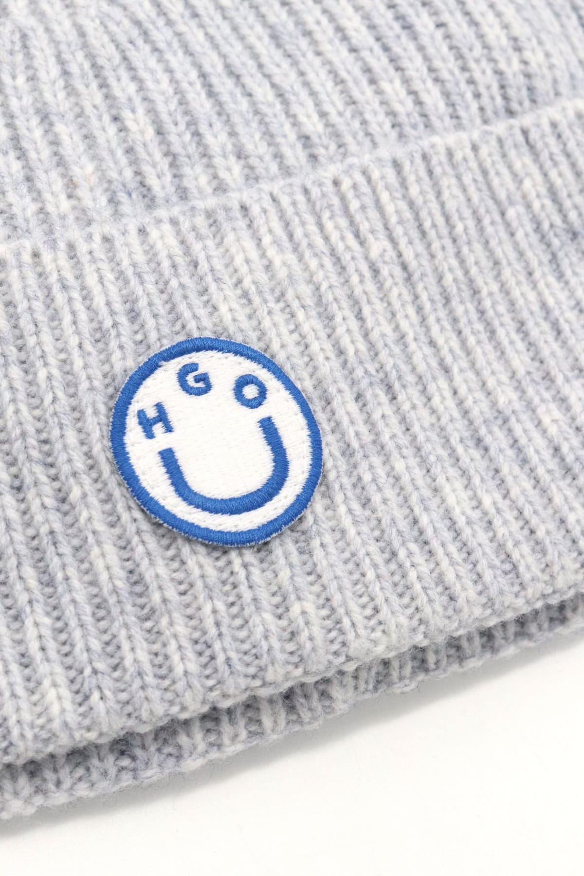 HUGO BLUE ΣΚΟΥΦΟΣ ΠΛΕΚΤΟ LOGO XAFI Β ΓΚΡΙ