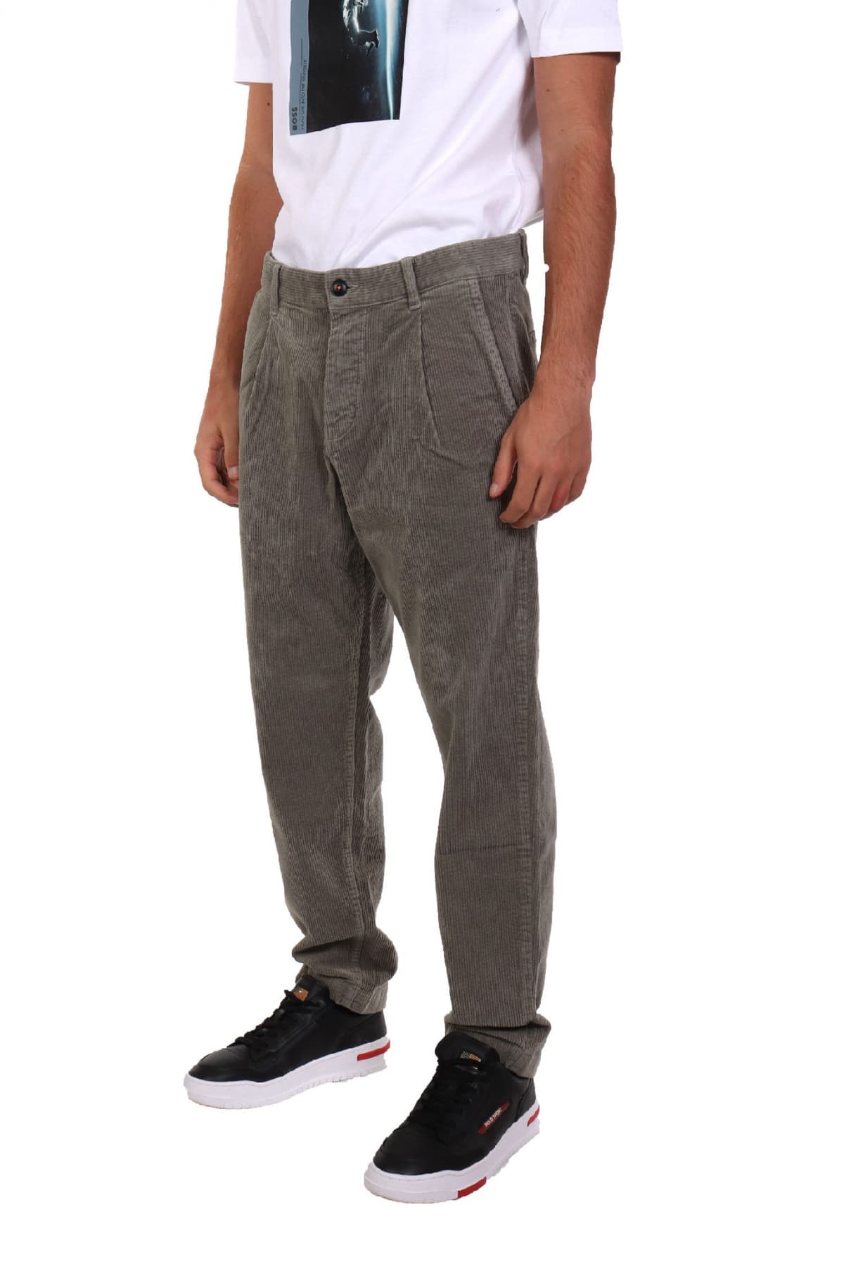 BOSS CASUAL ΠΑΝΤΕΛΟΝΙ ΚΟΤΛΕ RELAXED FIT CHINO-SHYNE ΦΥΣΤΙΚΙ