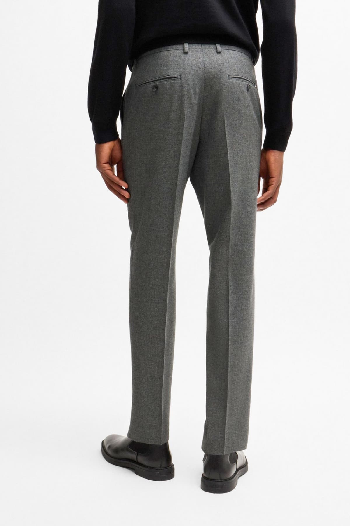 BOSS ΠΑΝΤΕΛΟΝΙ CHINO SLIM FIT H-GENIUS-DTL-243 ΓΚΡΙ