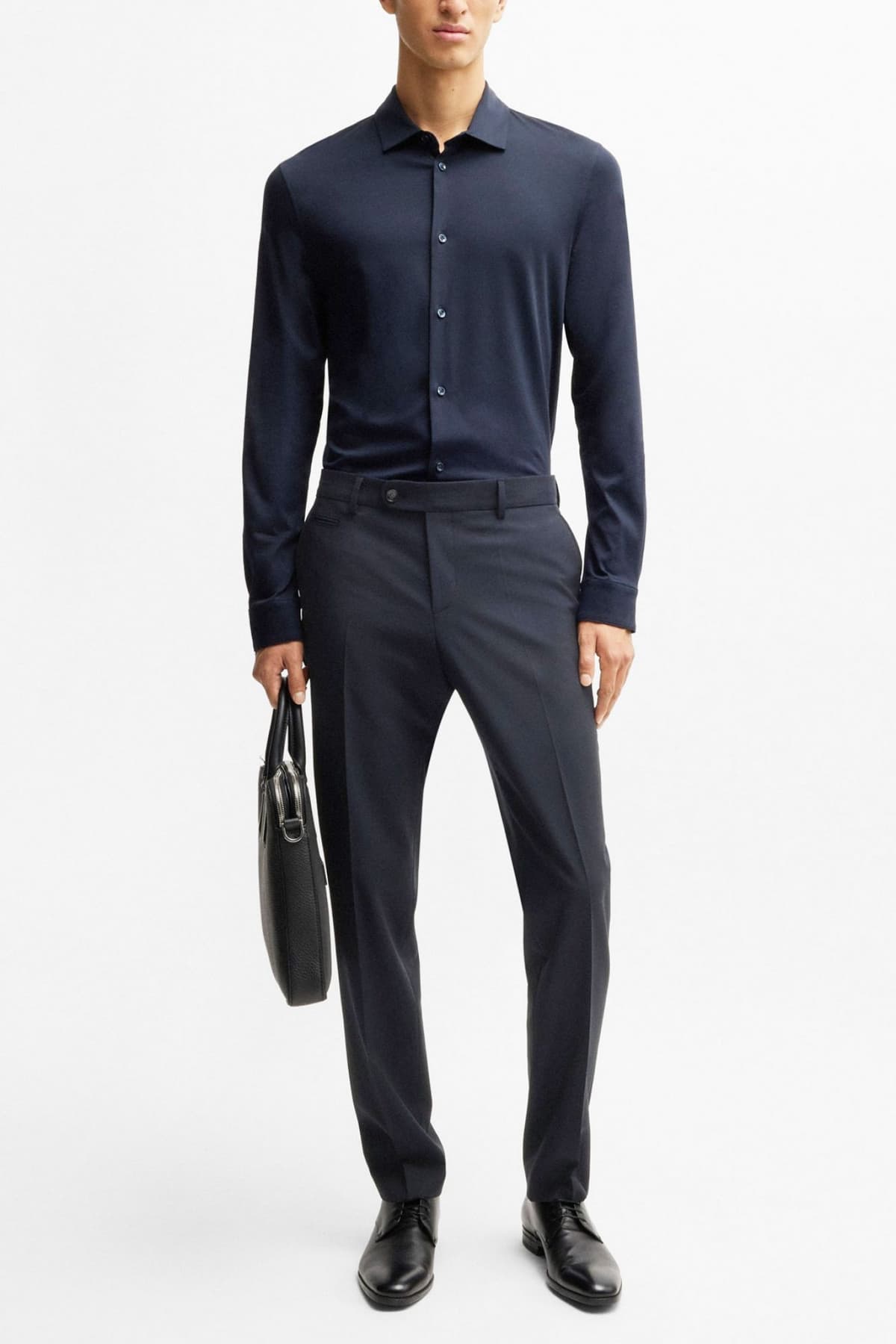 BOSS ΠΑΝΤΕΛΟΝΙ CHINO SLIM FIT H-GENIUS-DTL-243 ΜΠΛΕ