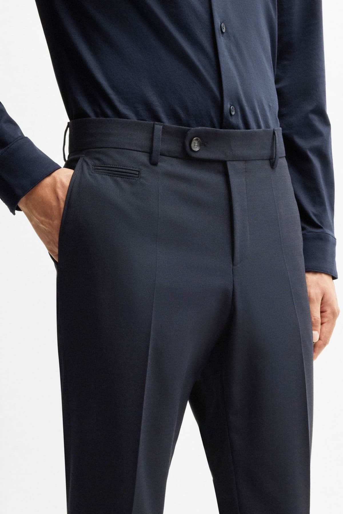 BOSS ΠΑΝΤΕΛΟΝΙ CHINO SLIM FIT H-GENIUS-DTL-243 ΜΠΛΕ