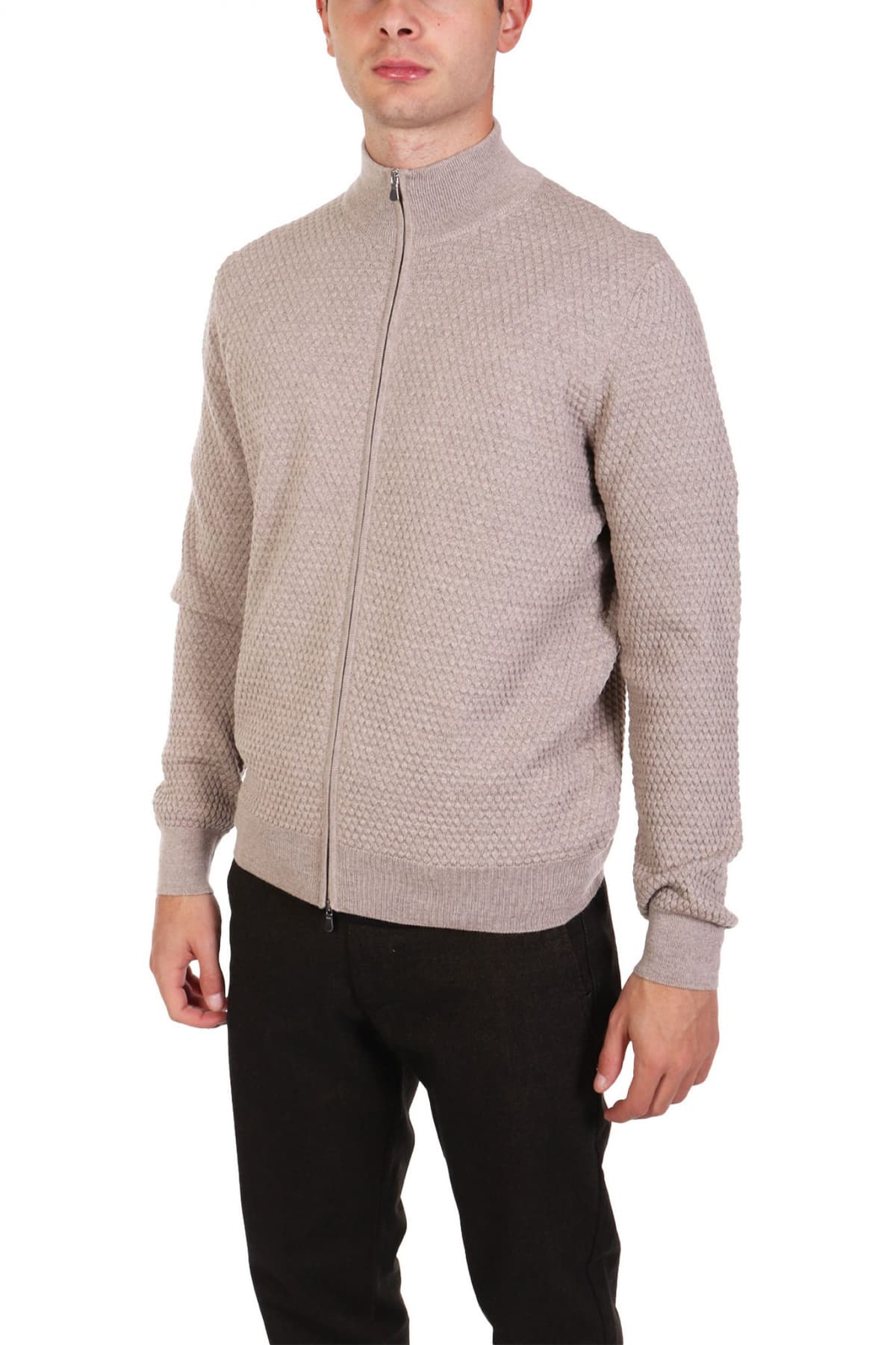 GRAN SASSO ΠΛΕΚΤΟ FULLZIP ΜΠΕΖ