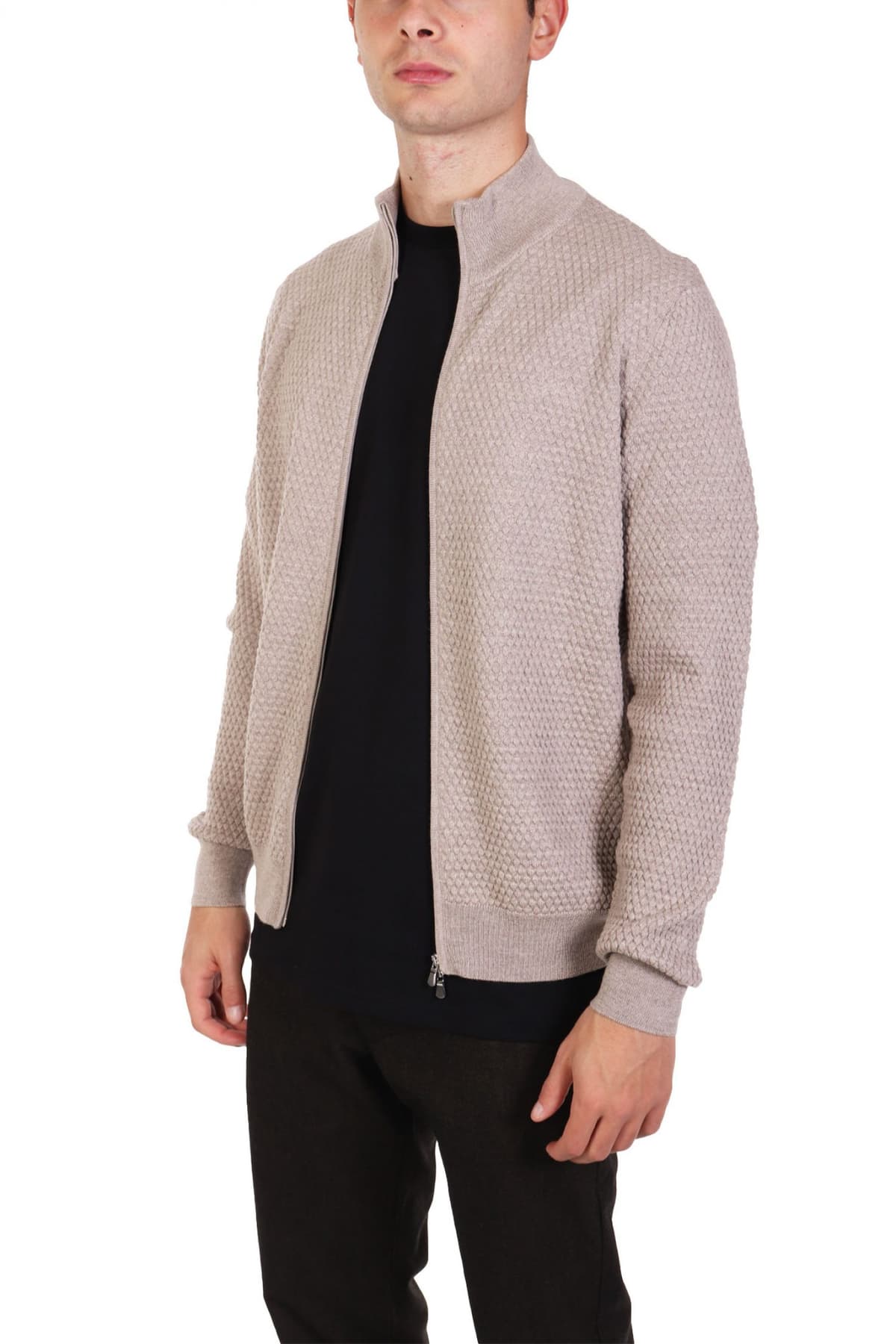 GRAN SASSO ΠΛΕΚΤΟ FULLZIP ΜΠΕΖ