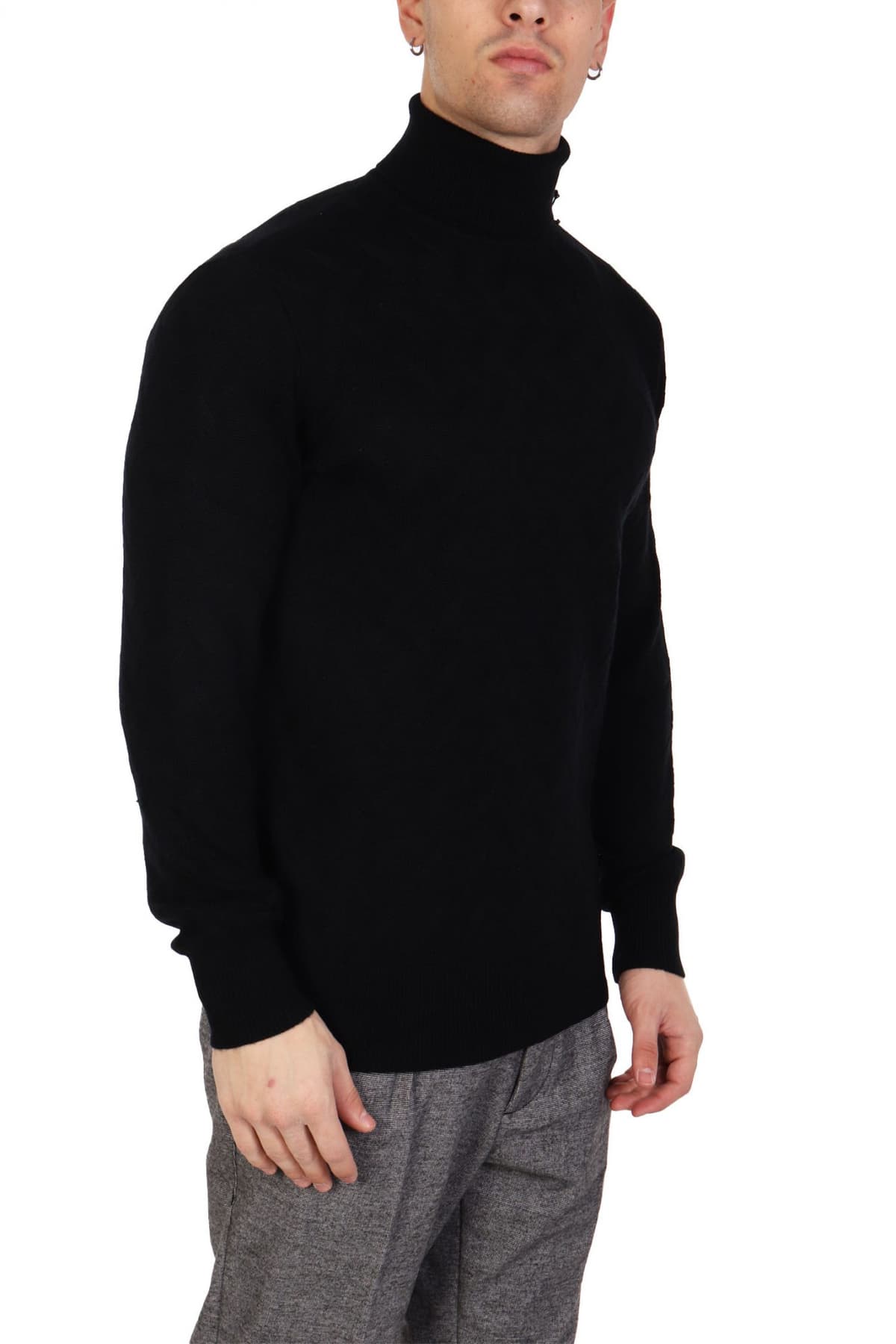 KARL LAGERFELD ΠΛΕΚΤΟ TURTLENECK ΜΑΥΡΟ