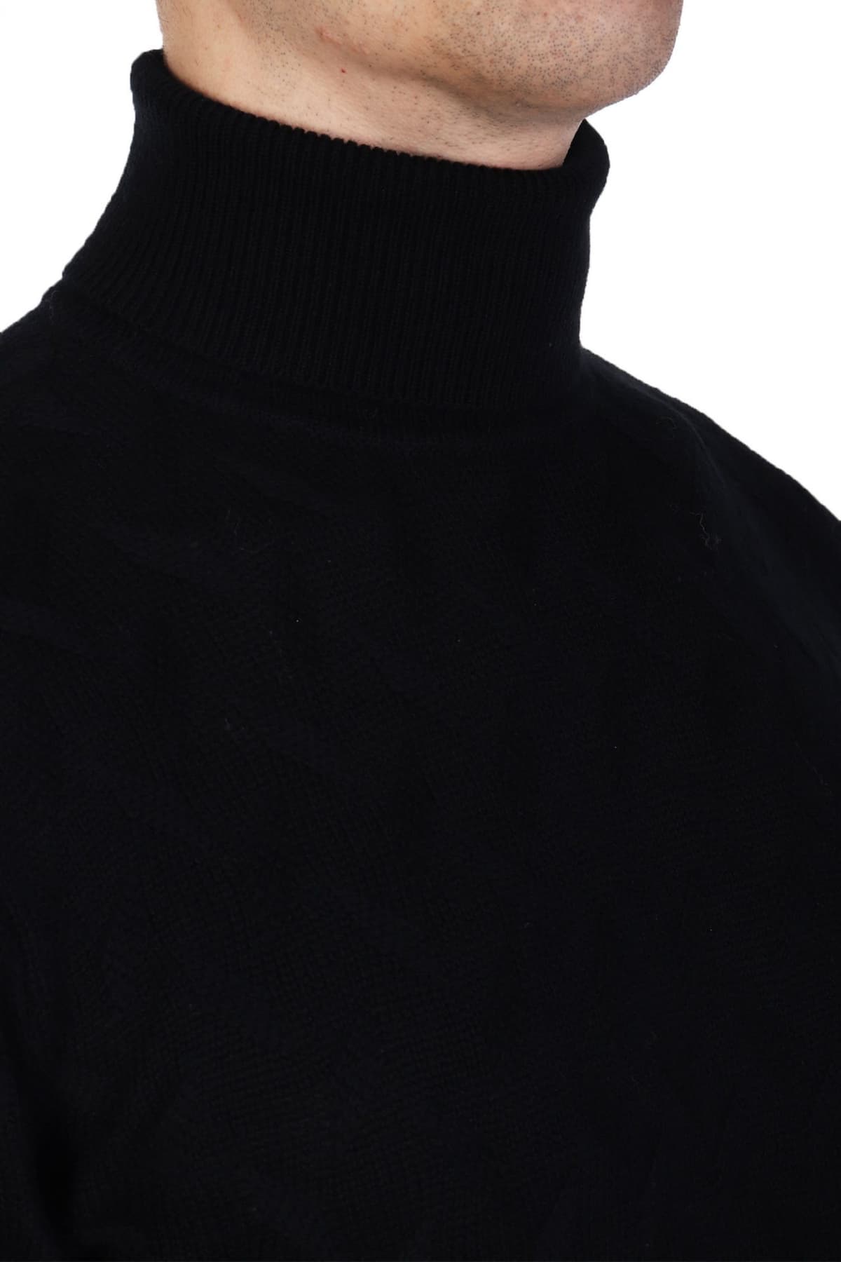 KARL LAGERFELD ΠΛΕΚΤΟ TURTLENECK ΜΑΥΡΟ