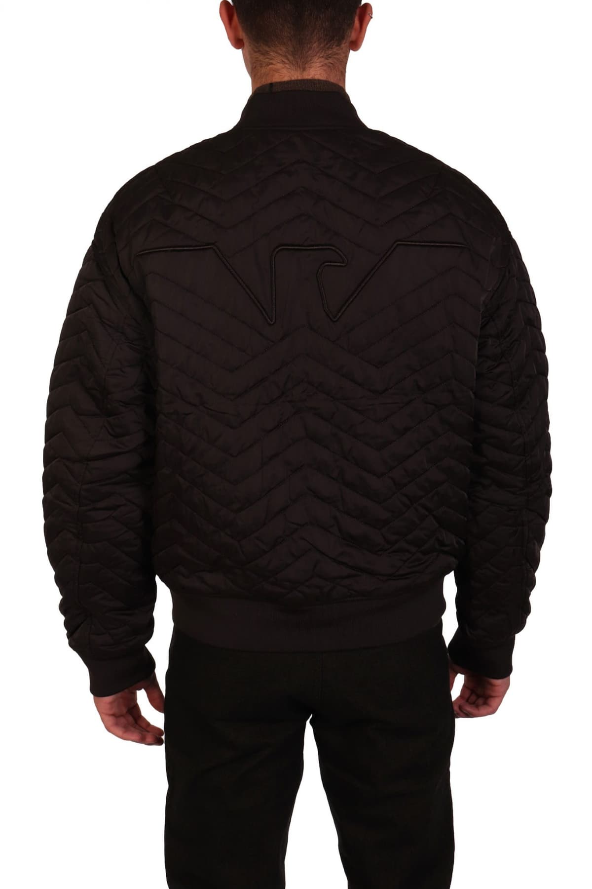 EMPORIO ARMANI ΜΠΟΥΦΑΝ BOMBER LOGO ΚΑΦΕ