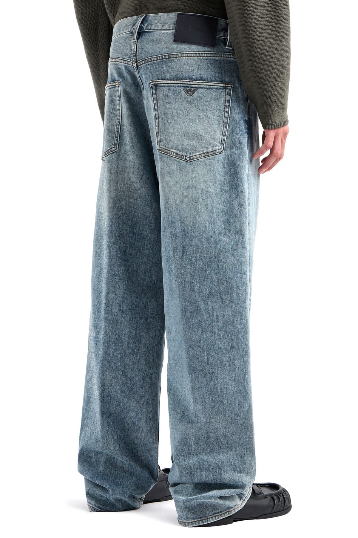 EMPORIO ARMANI ΠΑΝΤΕΛΟΝΙ JEANS J74 LOOSE FIT ΓΑΛΑΖΙΟ