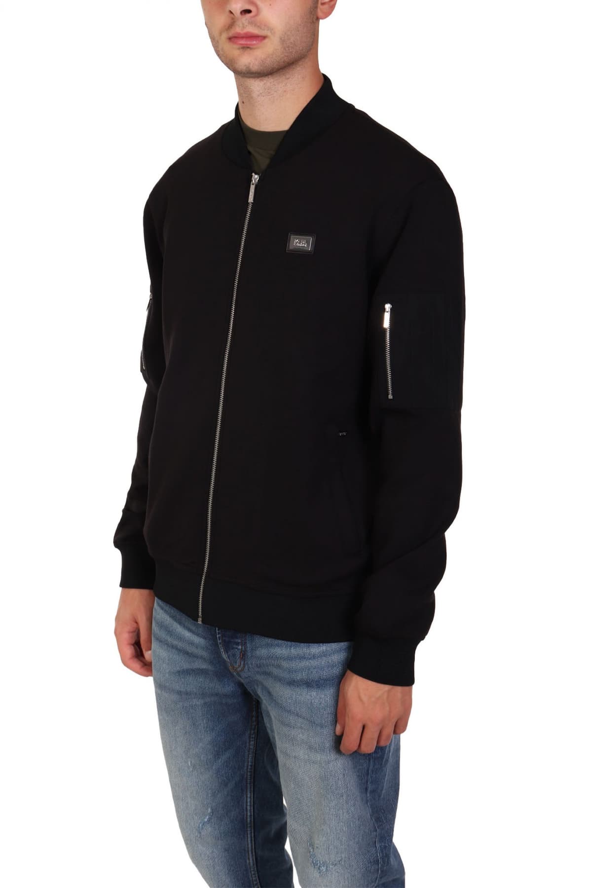 KARL LAGERFELD ΦΟΥΤΕΡ FULLZIP LOGO ΜΑΥΡΟ