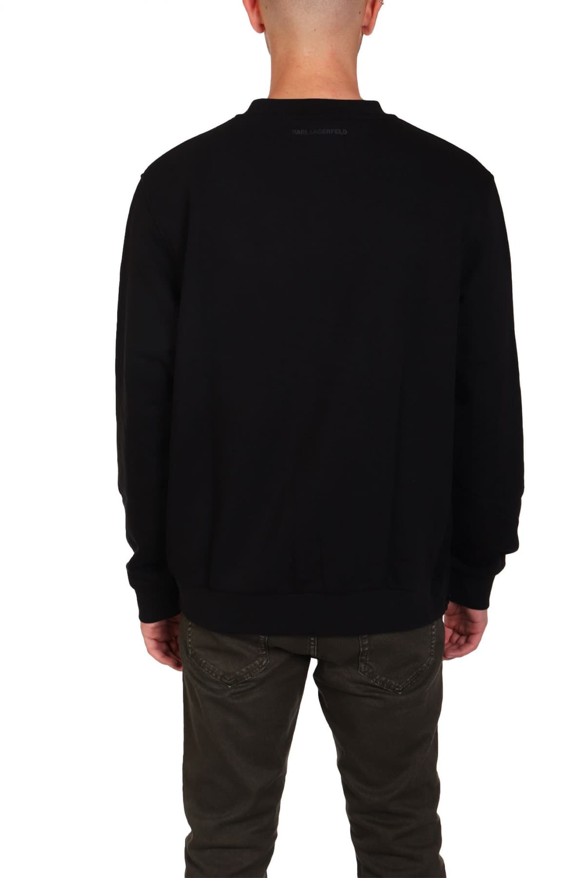 KARL LAGERFELD ΦΟΥΤΕΡ CREW NECK GOLD LOGO ΜΑΥΡΟ