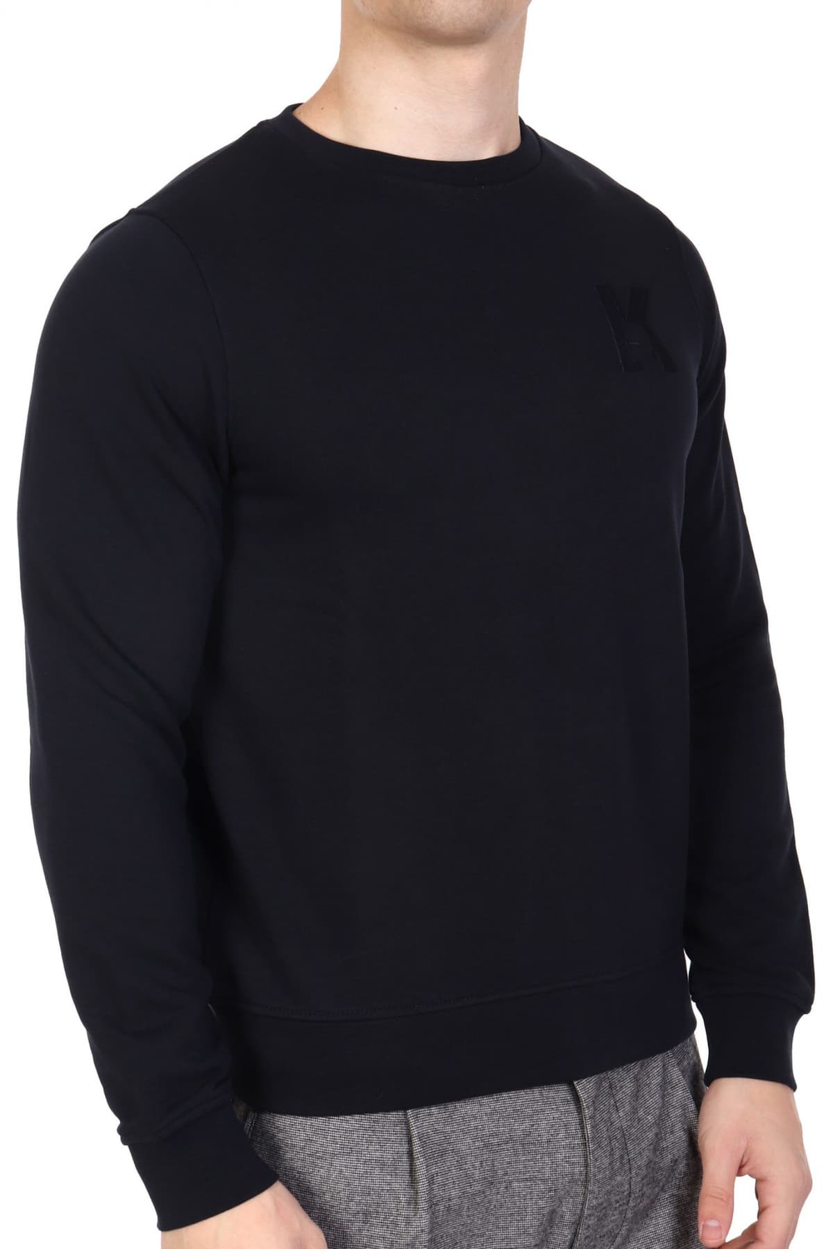 KARL LAGERFELD ΦΟΥΤΕΡ CREWNECK LOGO ΜΠΛΕ