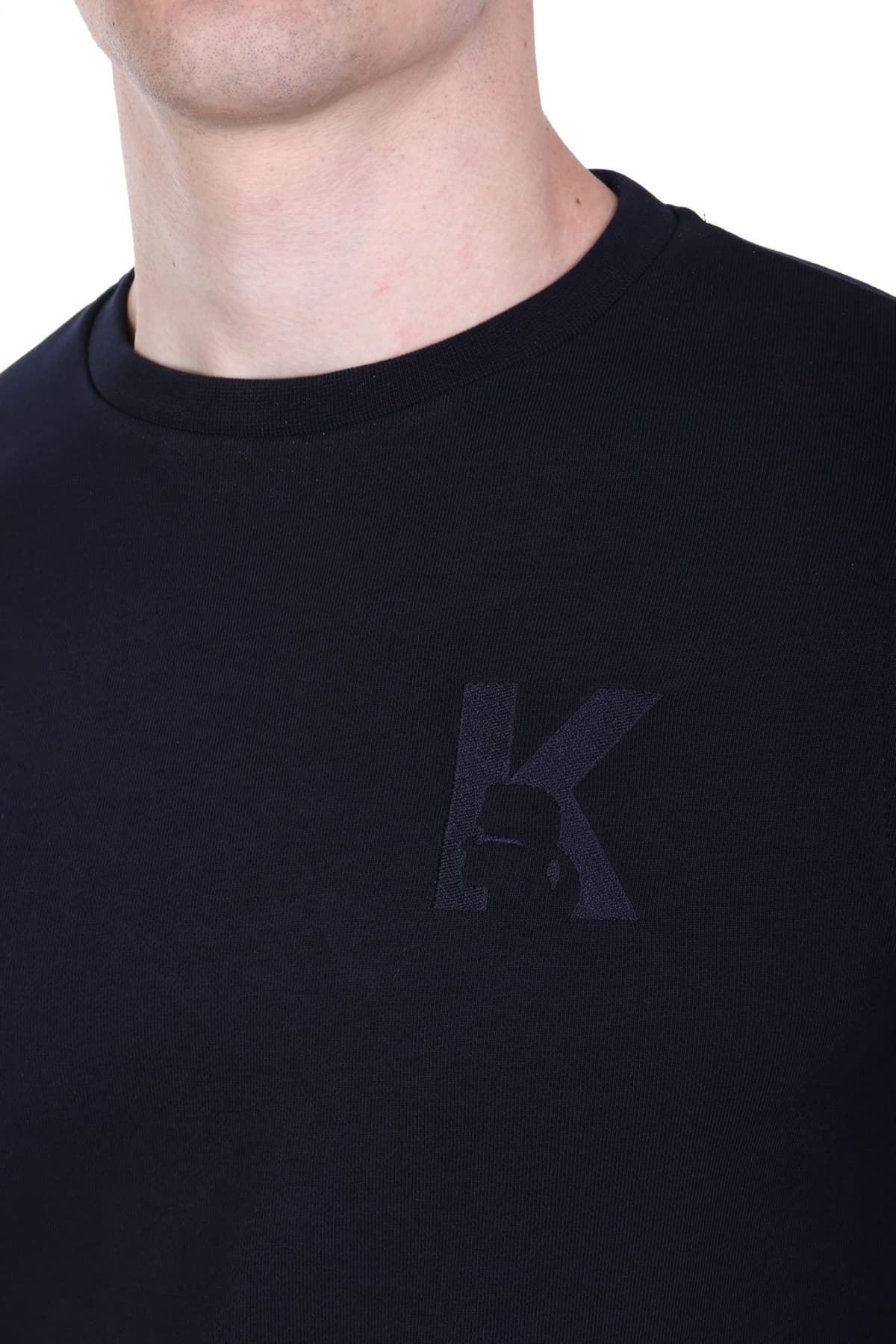 KARL LAGERFELD ΦΟΥΤΕΡ CREWNECK LOGO ΜΠΛΕ
