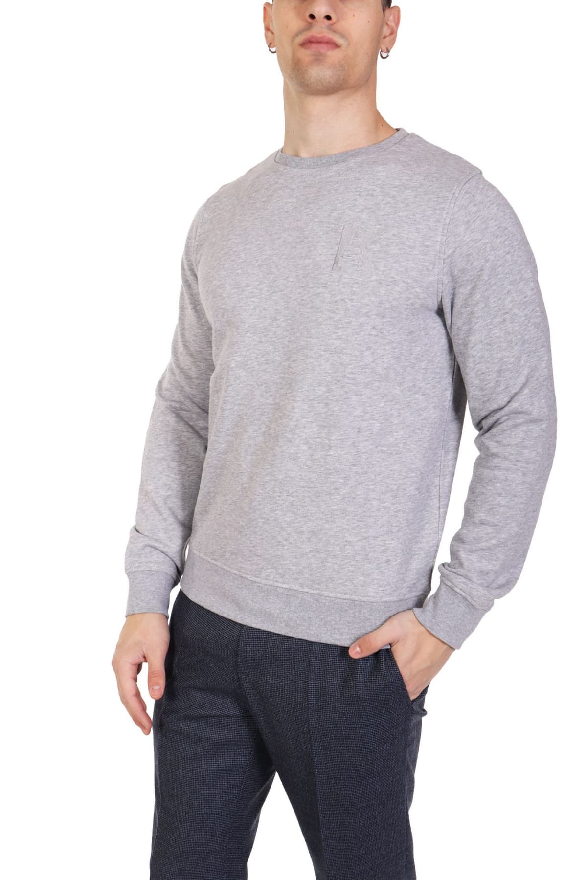 KARL LAGERFELD ΦΟΥΤΕΡ CREWNECK LOGO ΓΚΡΙ