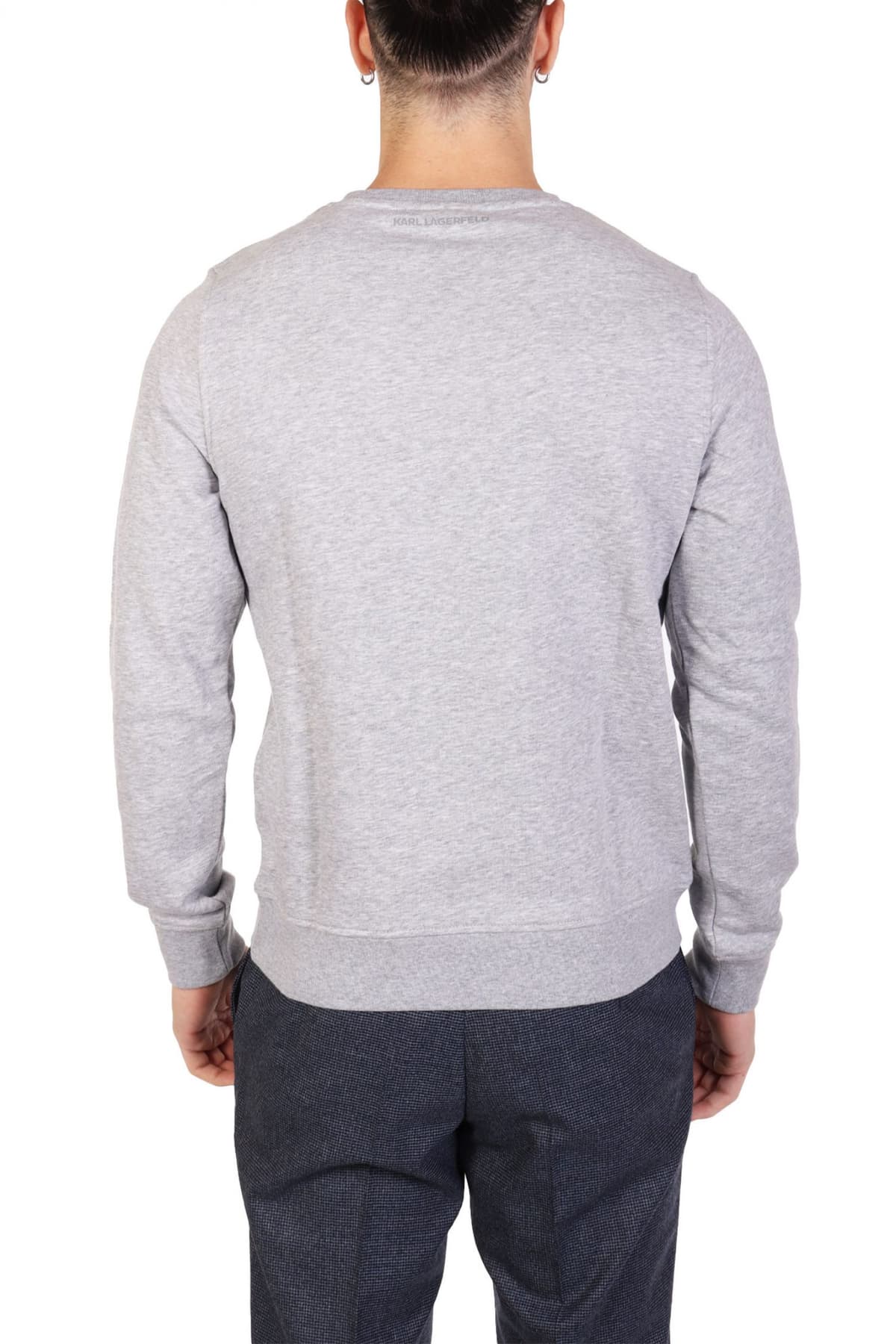 KARL LAGERFELD ΦΟΥΤΕΡ CREWNECK LOGO ΓΚΡΙ
