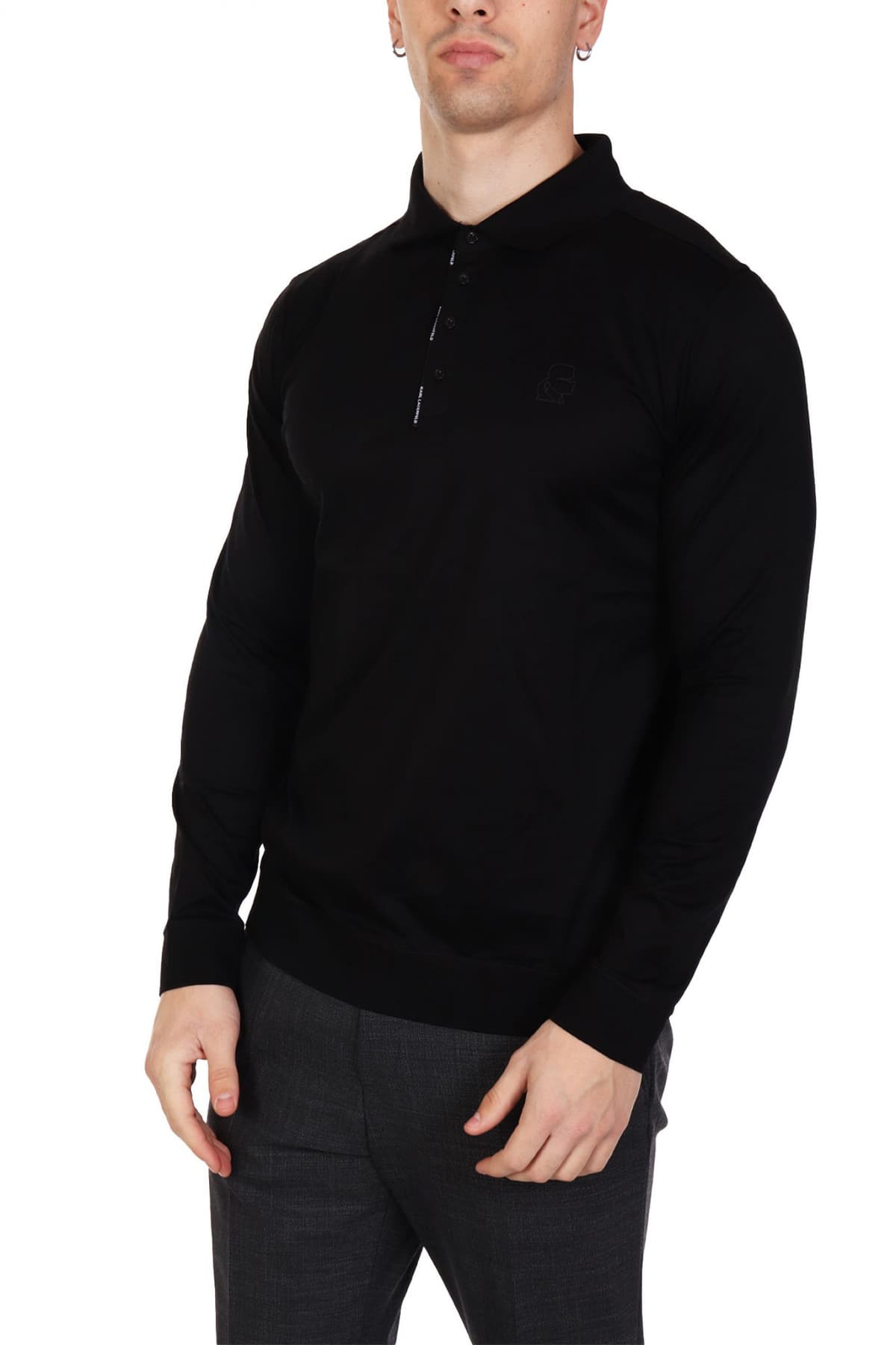 Men's Polo Shirts Karl Lagerfeld Black
