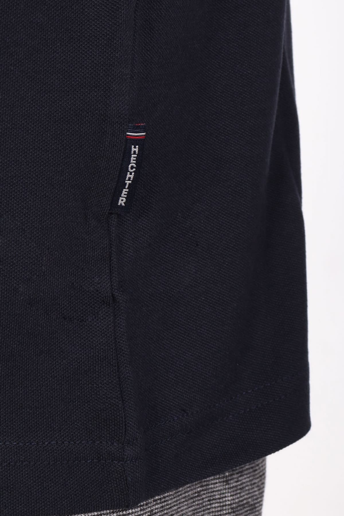 HECHTER T-SHIRT JERSEY LS LOGO ΜΠΛΕ ΣΚΟΥΡΟ