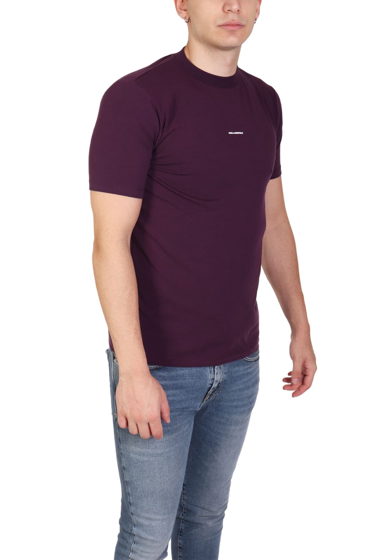 KARL LAGERFELD T-SHIRT LOGO ΜΩΒ