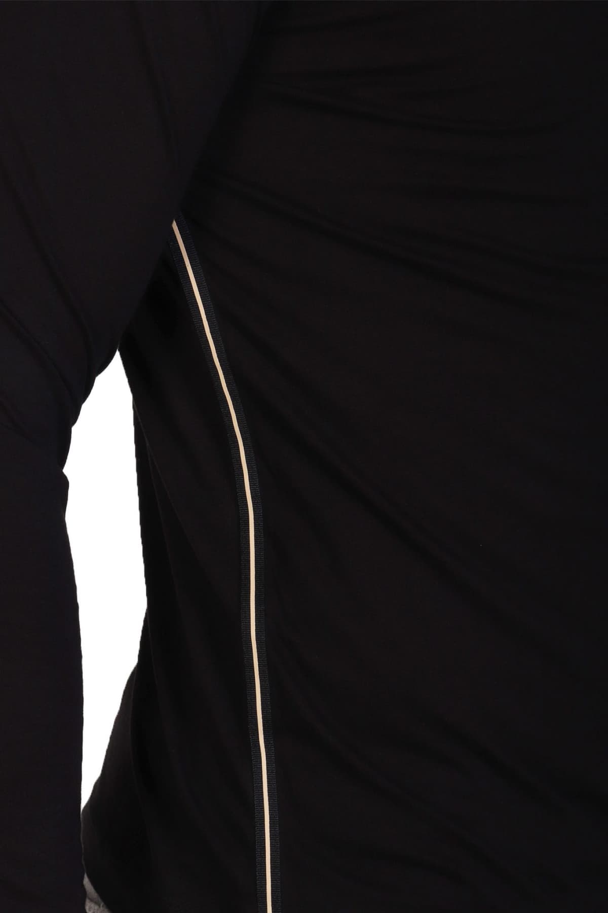 ARMANI 7 T-SHIRT GOLD LOGO ΜΑΥΡΟ