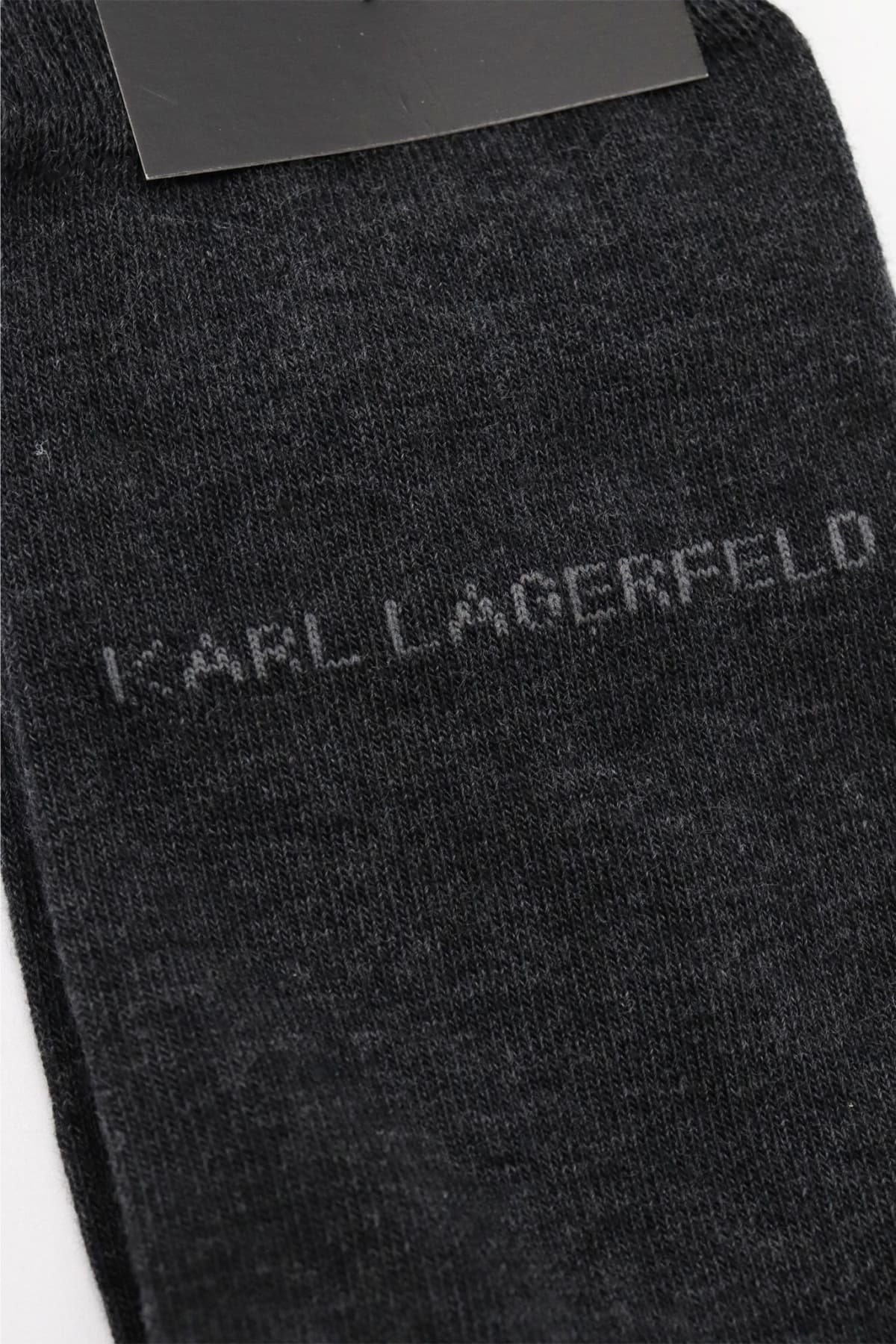 KARL LAGERFELD ΚΑΛΤΣΕΣ LOGO ΓΚΡΙ