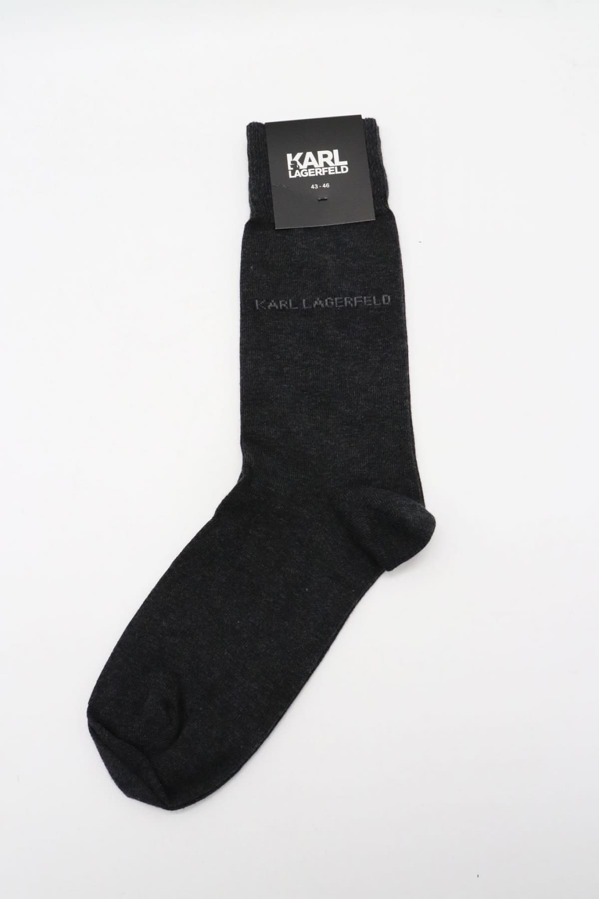 KARL LAGERFELD ΚΑΛΤΣΕΣ LOGO ΓΚΡΙ