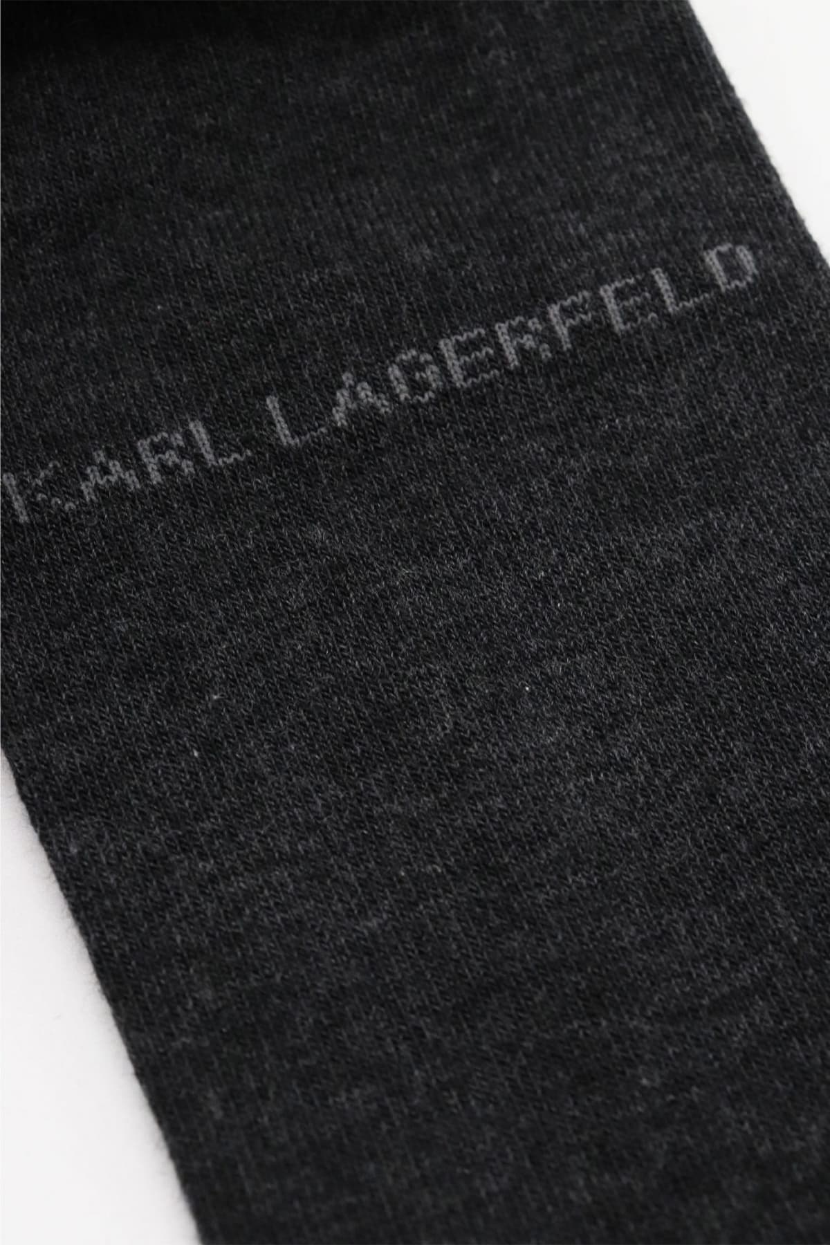 KARL LAGERFELD ΚΑΛΤΣΕΣ LOGO ΓΚΡΙ