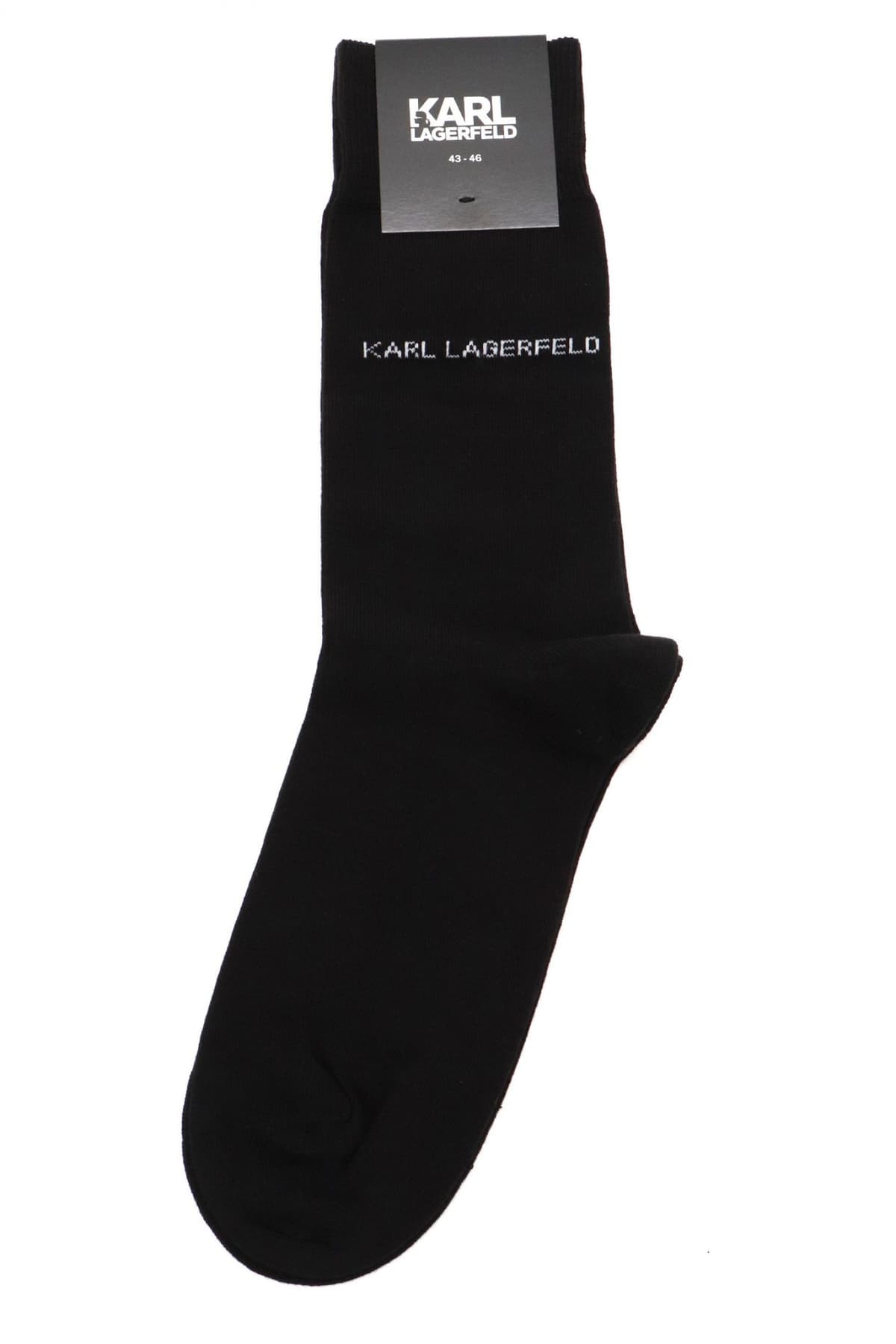 KARL LAGERFELD ΚΑΛΤΣΕΣ LOGO ΜΑΥΡΟ