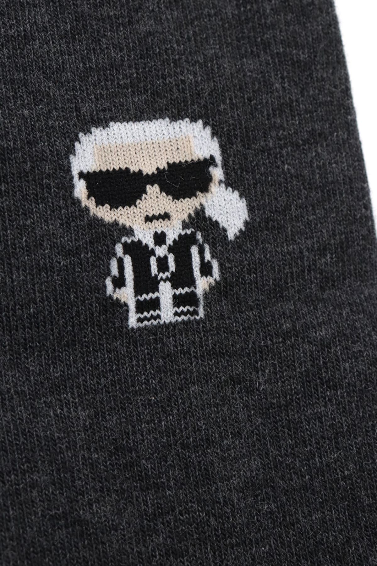 KARL LAGERFELD ΚΑΛΤΣΕΣ LOGO ΓΚΡΙ