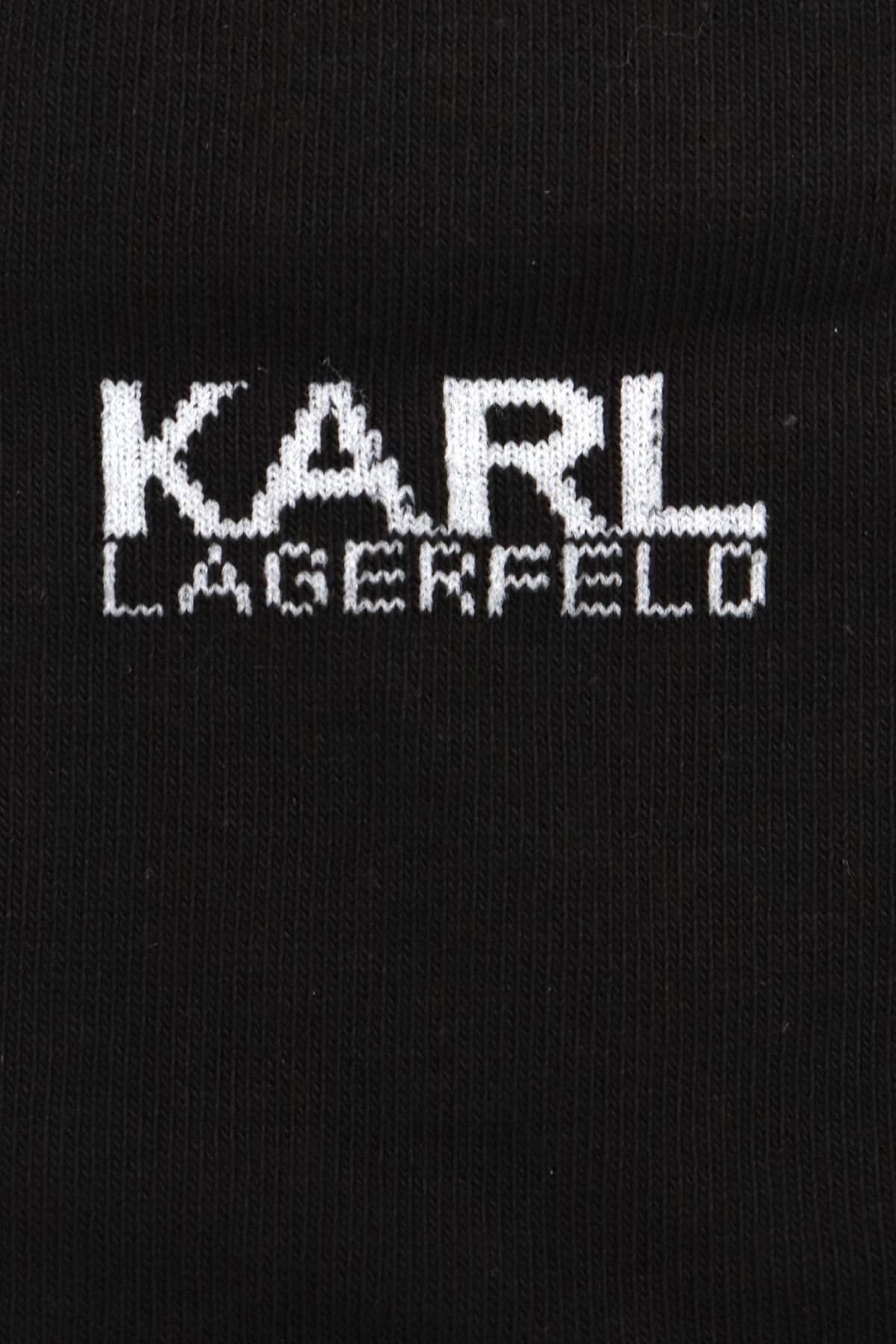 KARL LAGERFELD ΚΑΛΤΣΕΣ LOGO ΜΑΥΡΟ