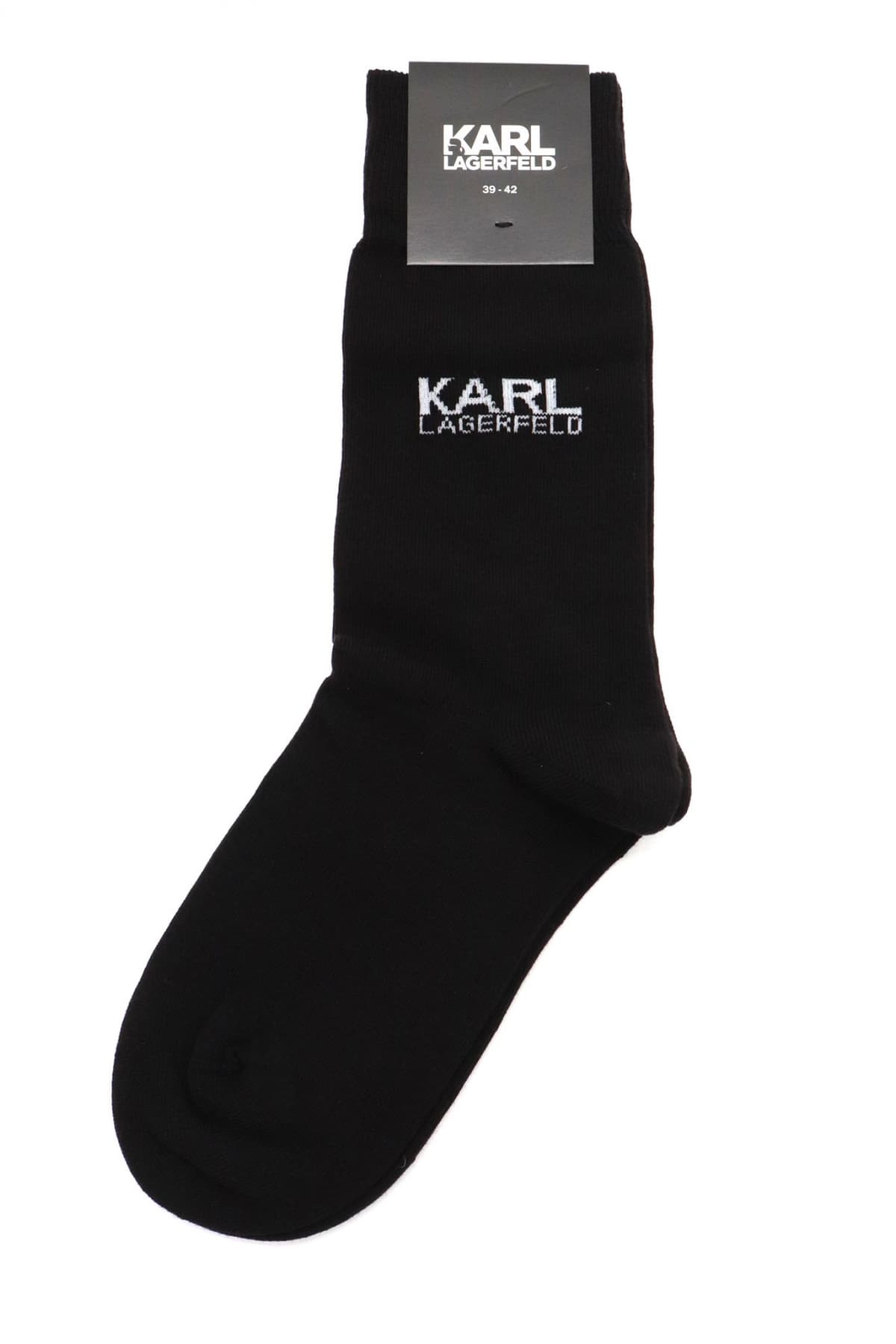 KARL LAGERFELD ΚΑΛΤΣΕΣ LOGO ΜΑΥΡΟ