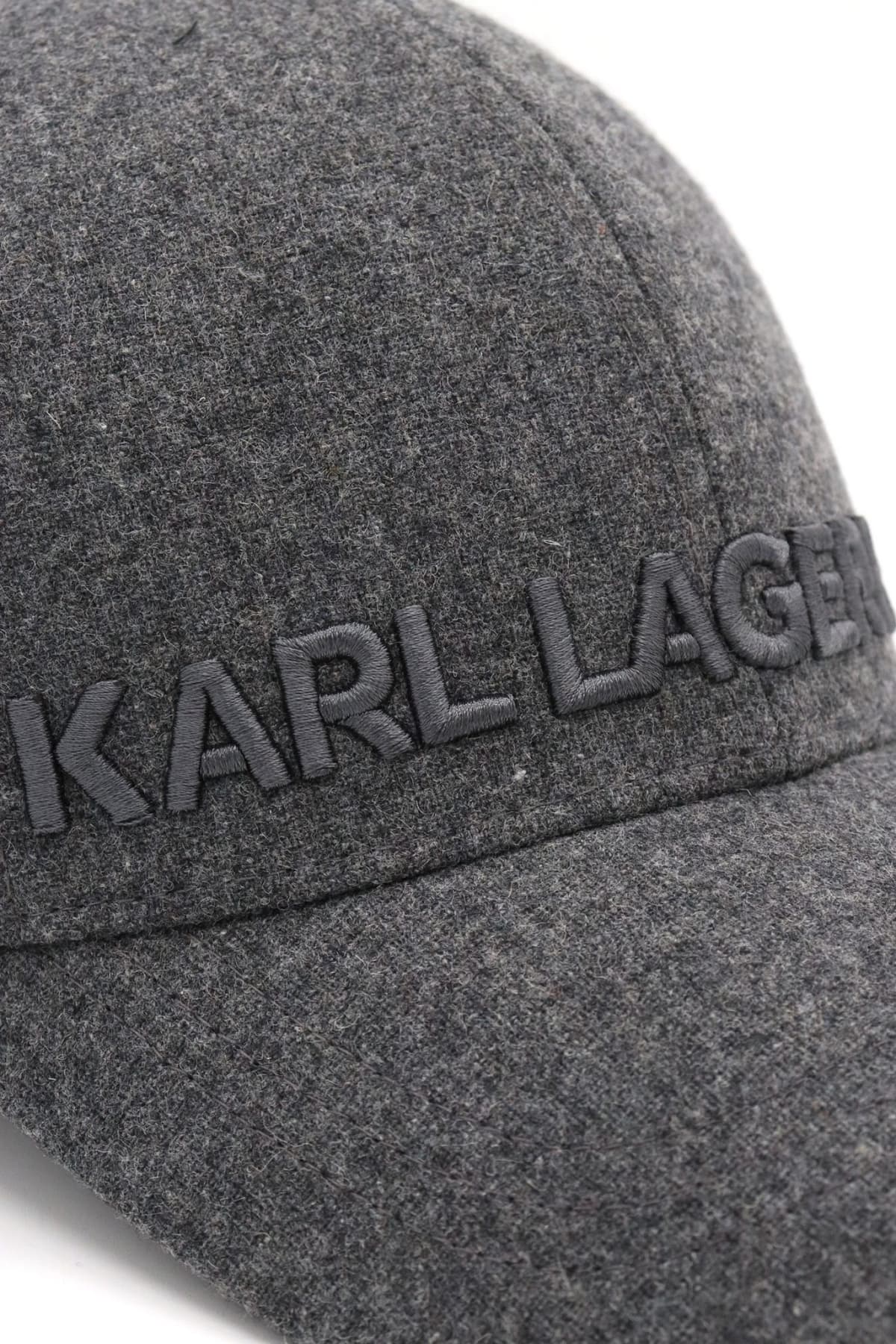 KARL LAGERFELD ΚΑΠΕΛΟ BASEBALL LOGO ΓΚΡΙ